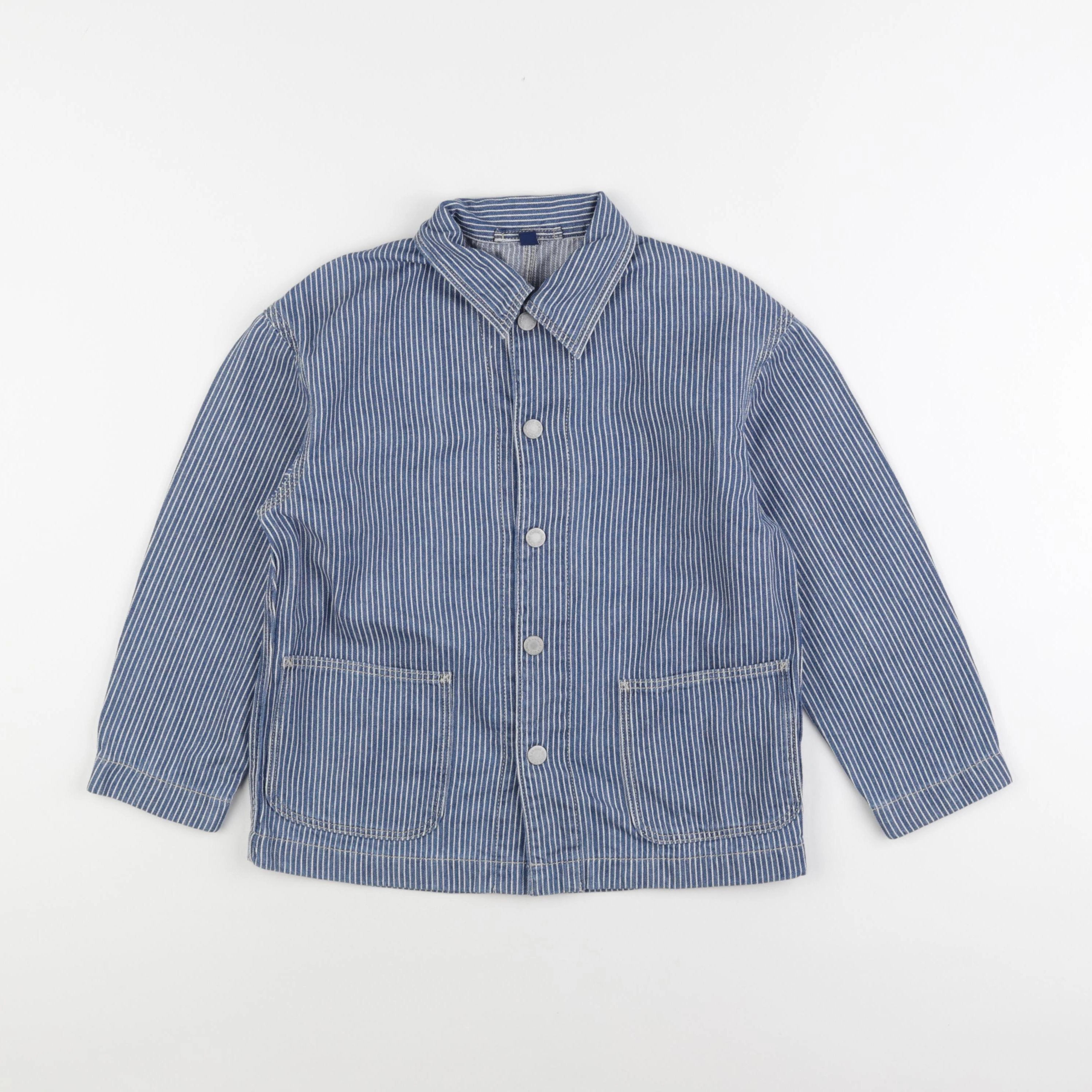 Uniqlo - chemise bleu - 5/6 ans