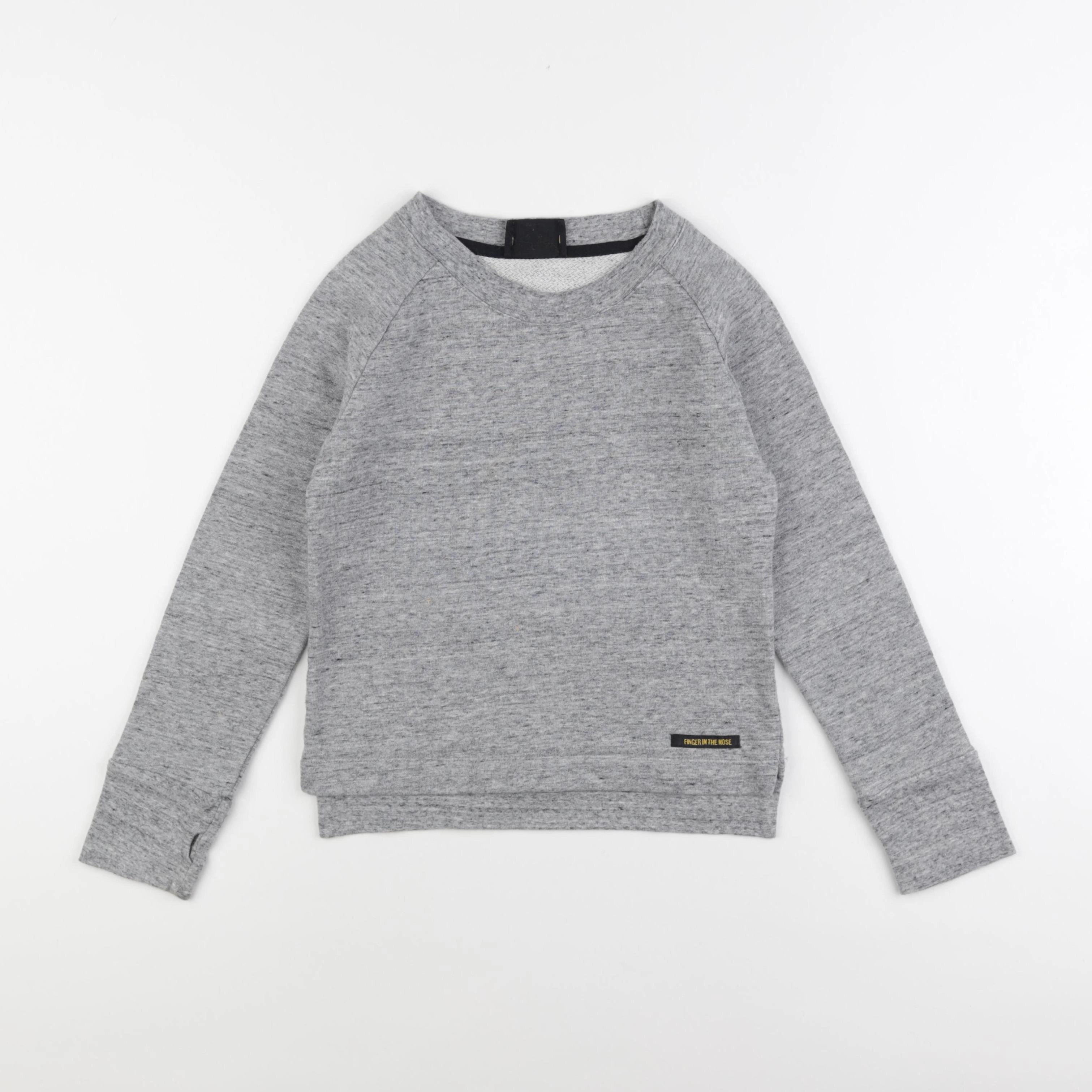 Finger in the nose - sweat gris - 6/7 ans
