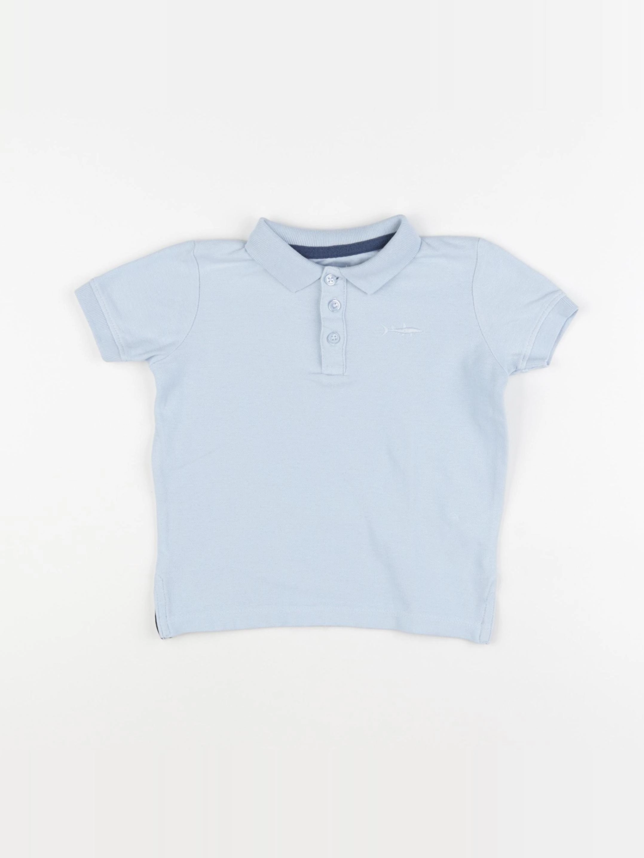 Vertbaudet - polo bleu - 3 ans