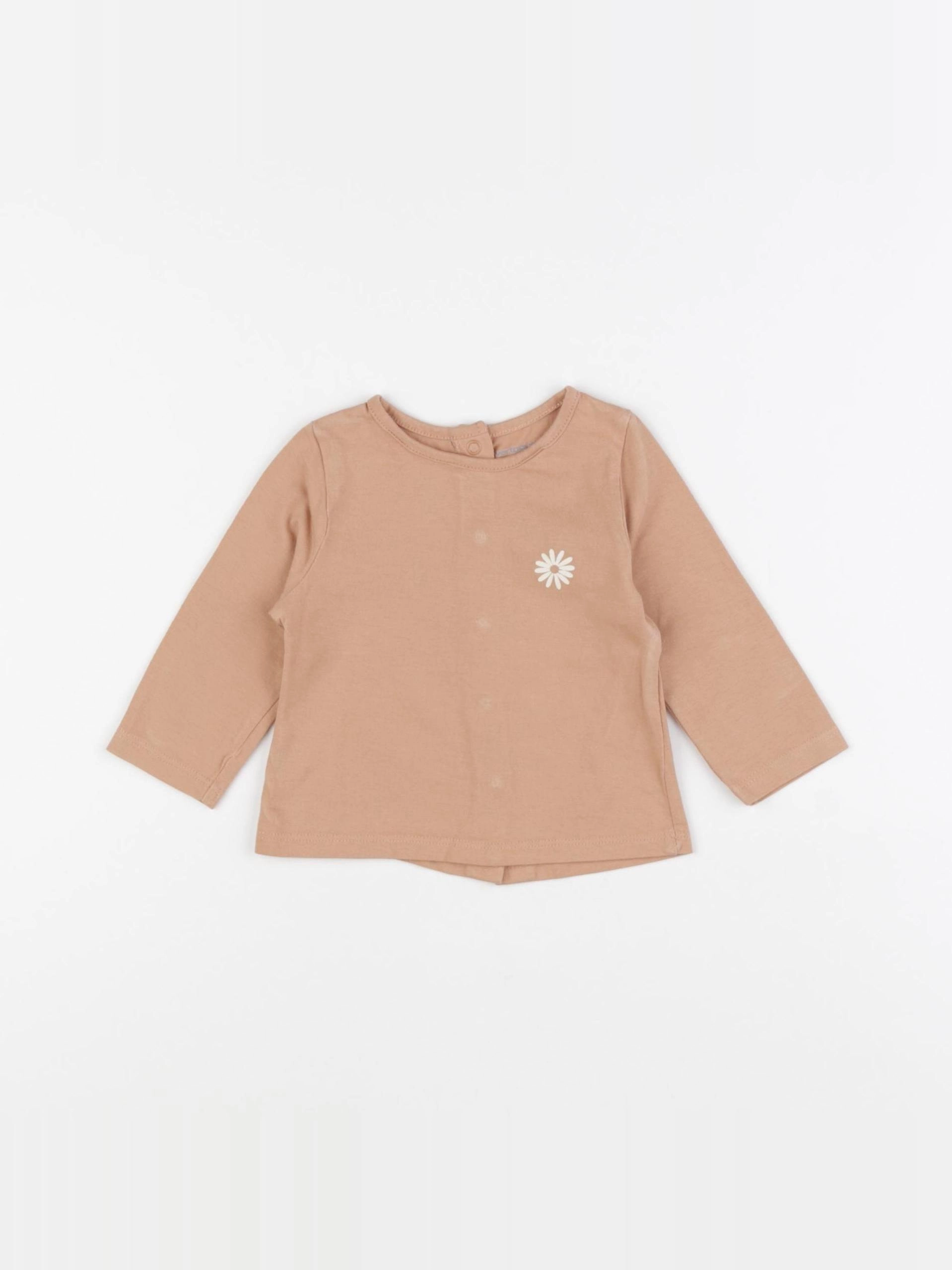 Vertbaudet - tee-shirt rose - 3 mois