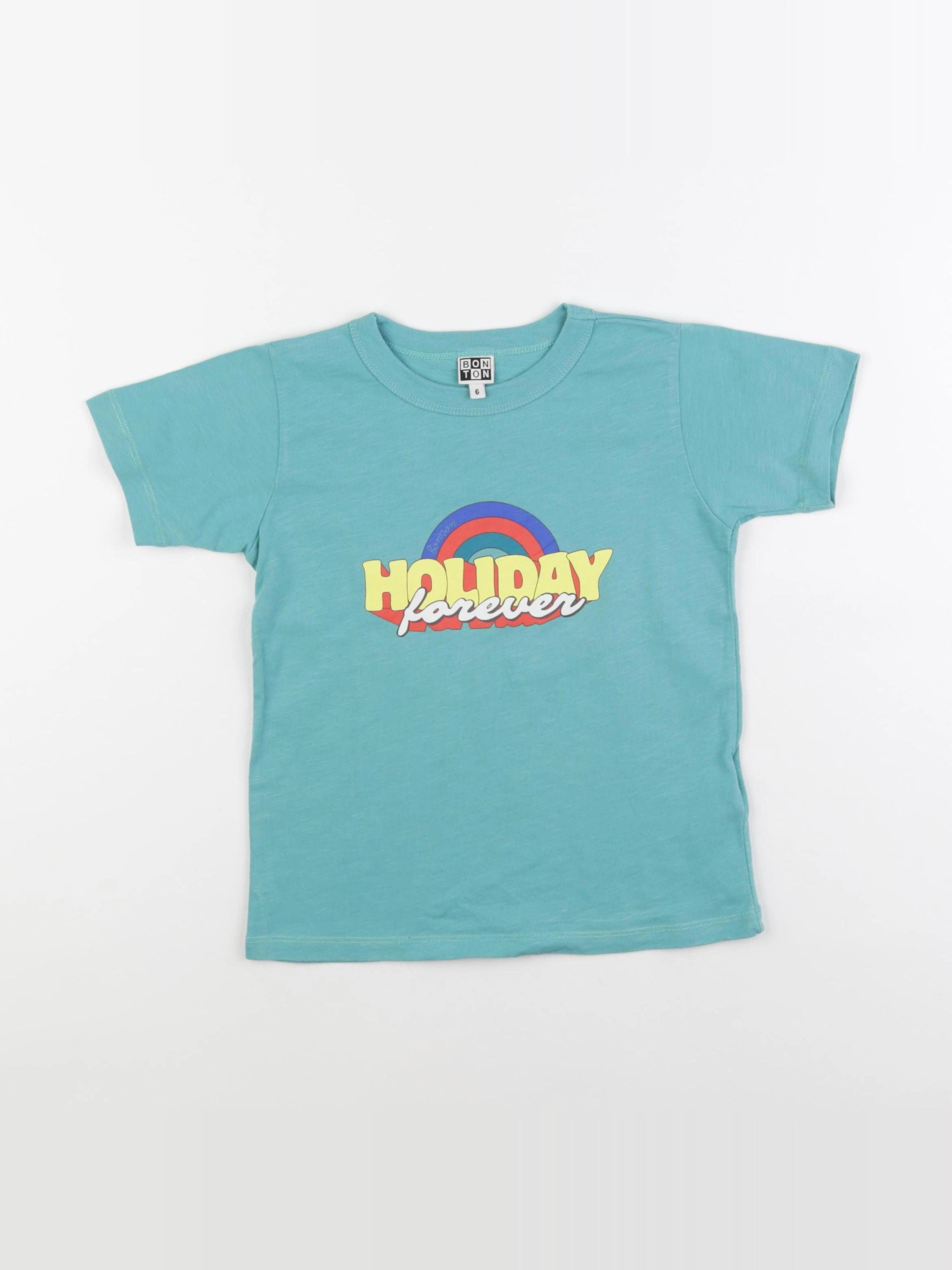 Bonton - tee-shirt vert - 6 ans
