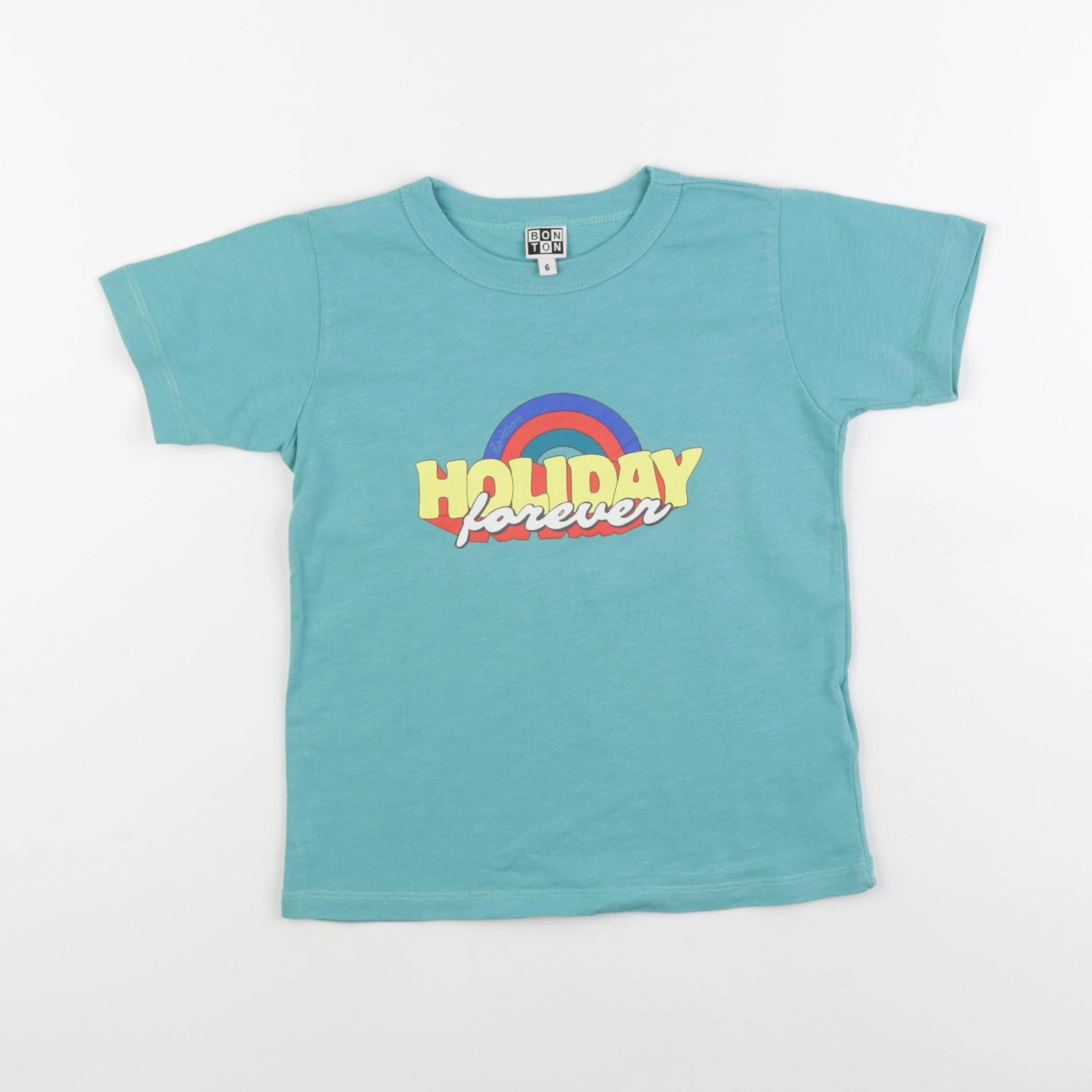 Bonton - tee-shirt vert - 6 ans