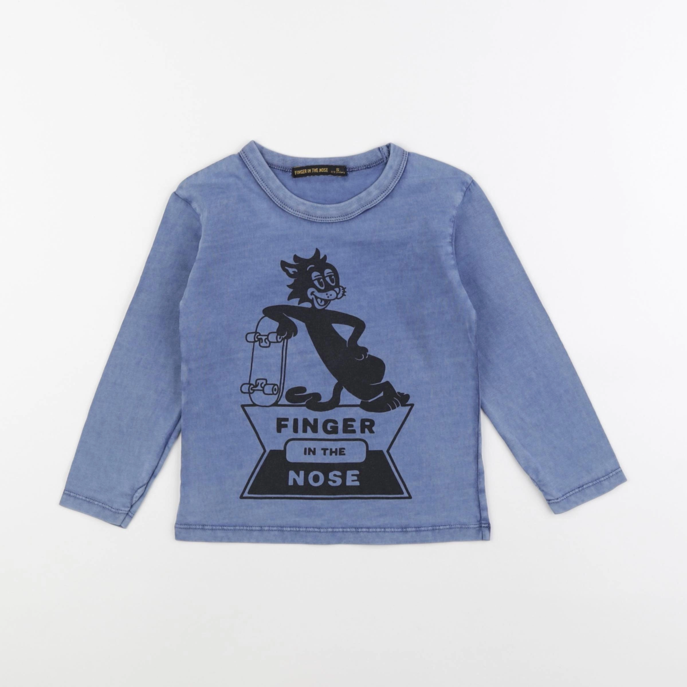 Finger in the nose - tee-shirt bleu - 2/3 ans