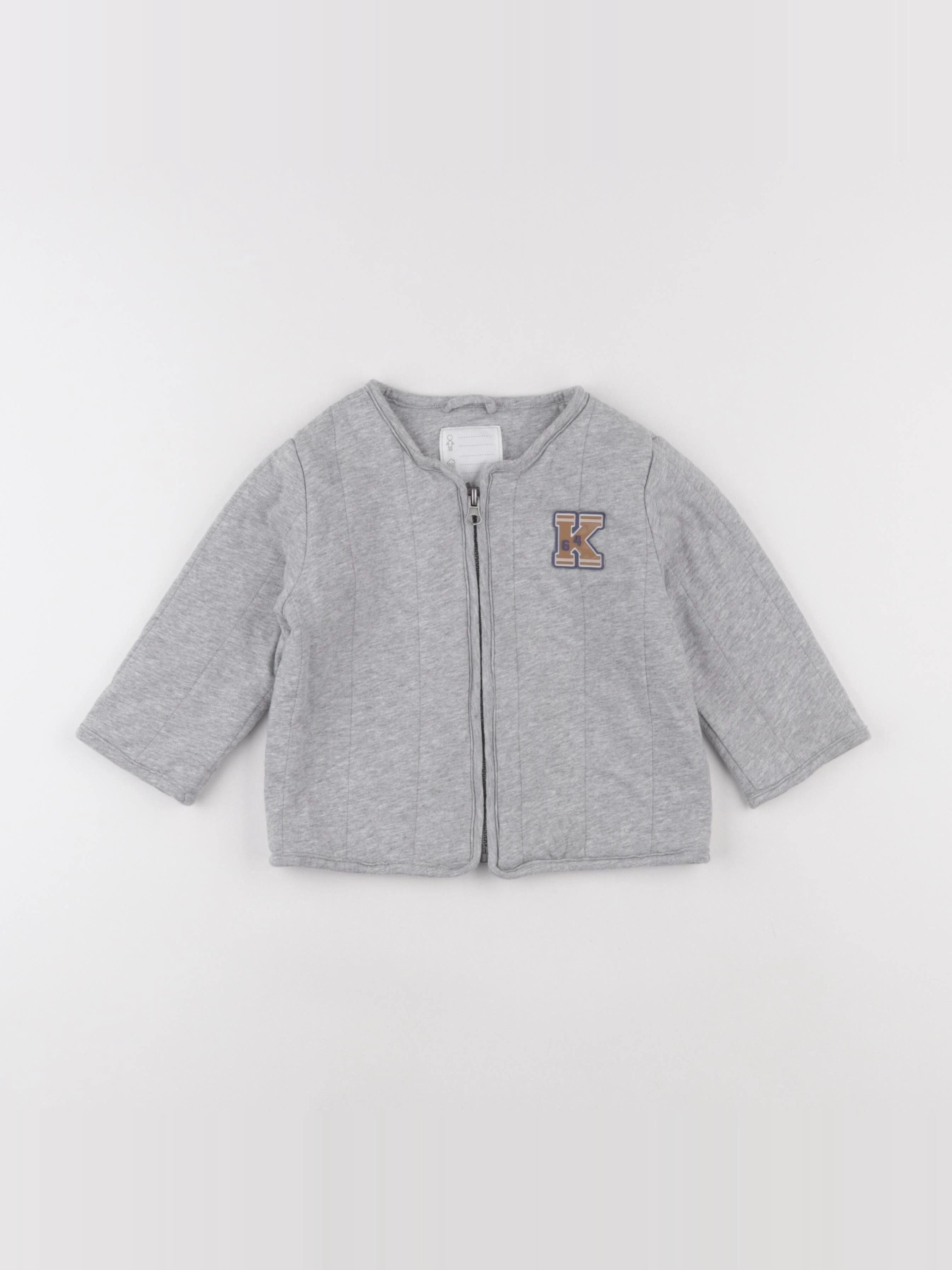 Vertbaudet - veste gris - 24 mois