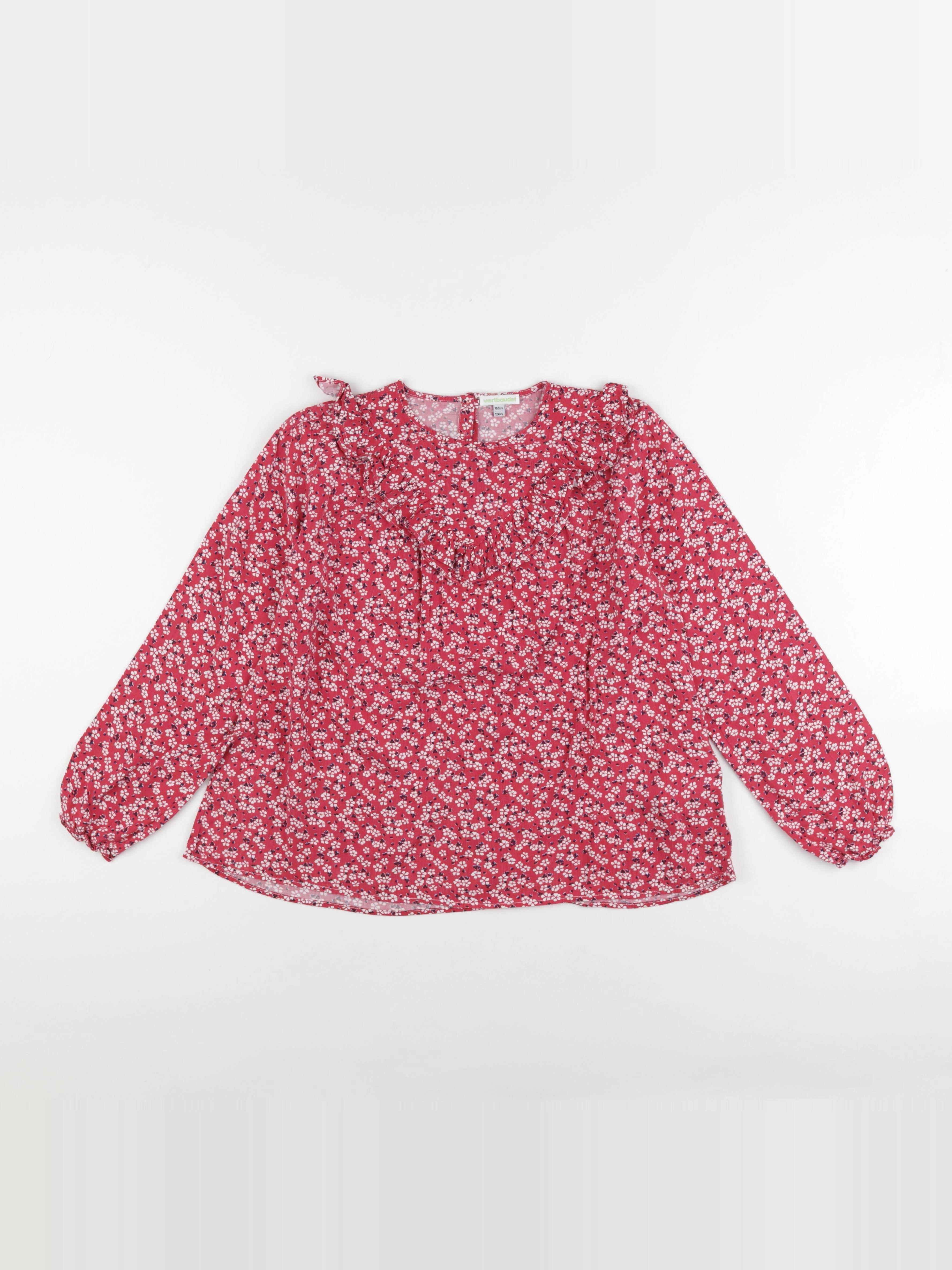 Vertbaudet - blouse rouge - 12 ans
