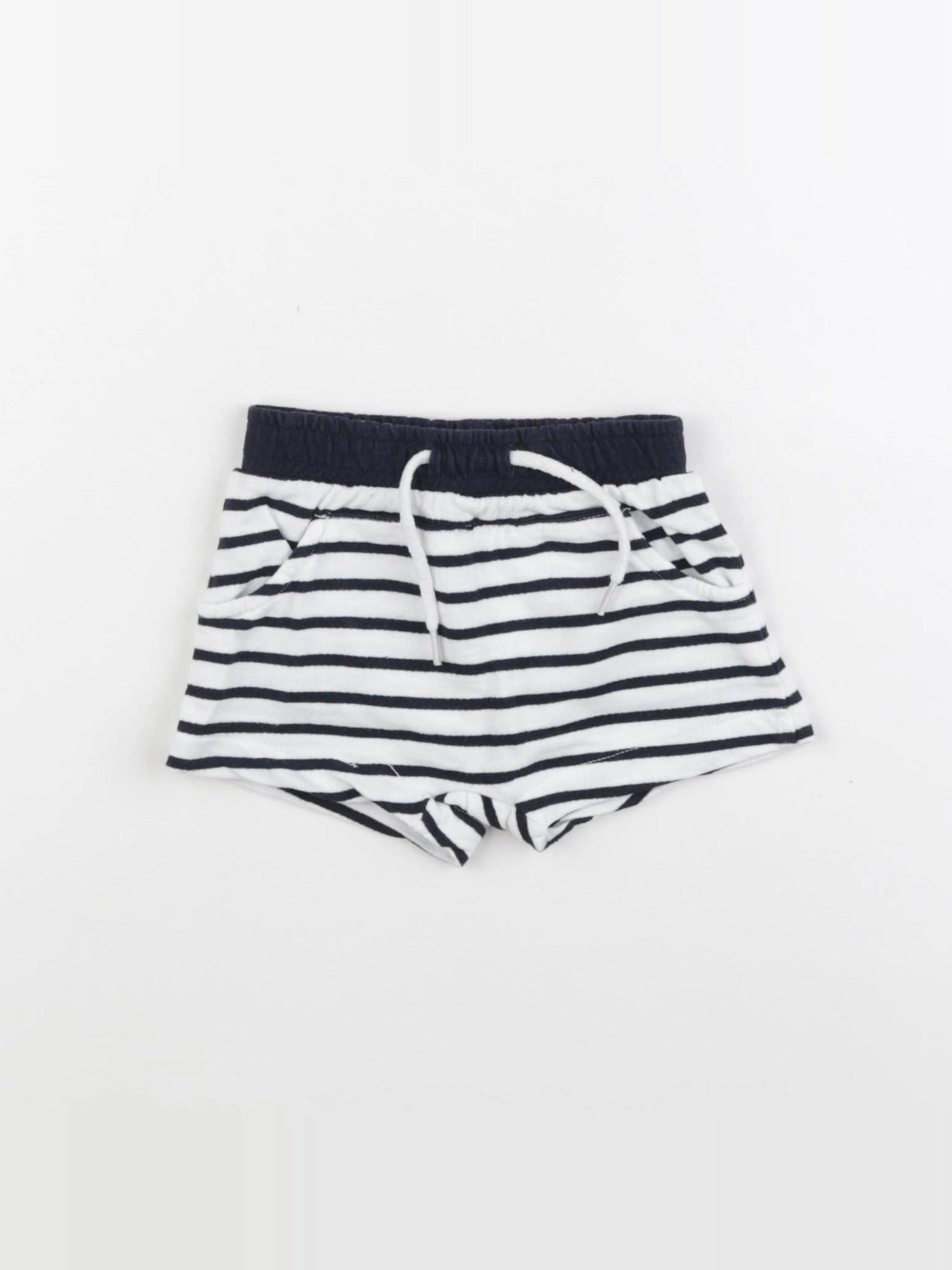 Vertbaudet - short bleu - 6 mois