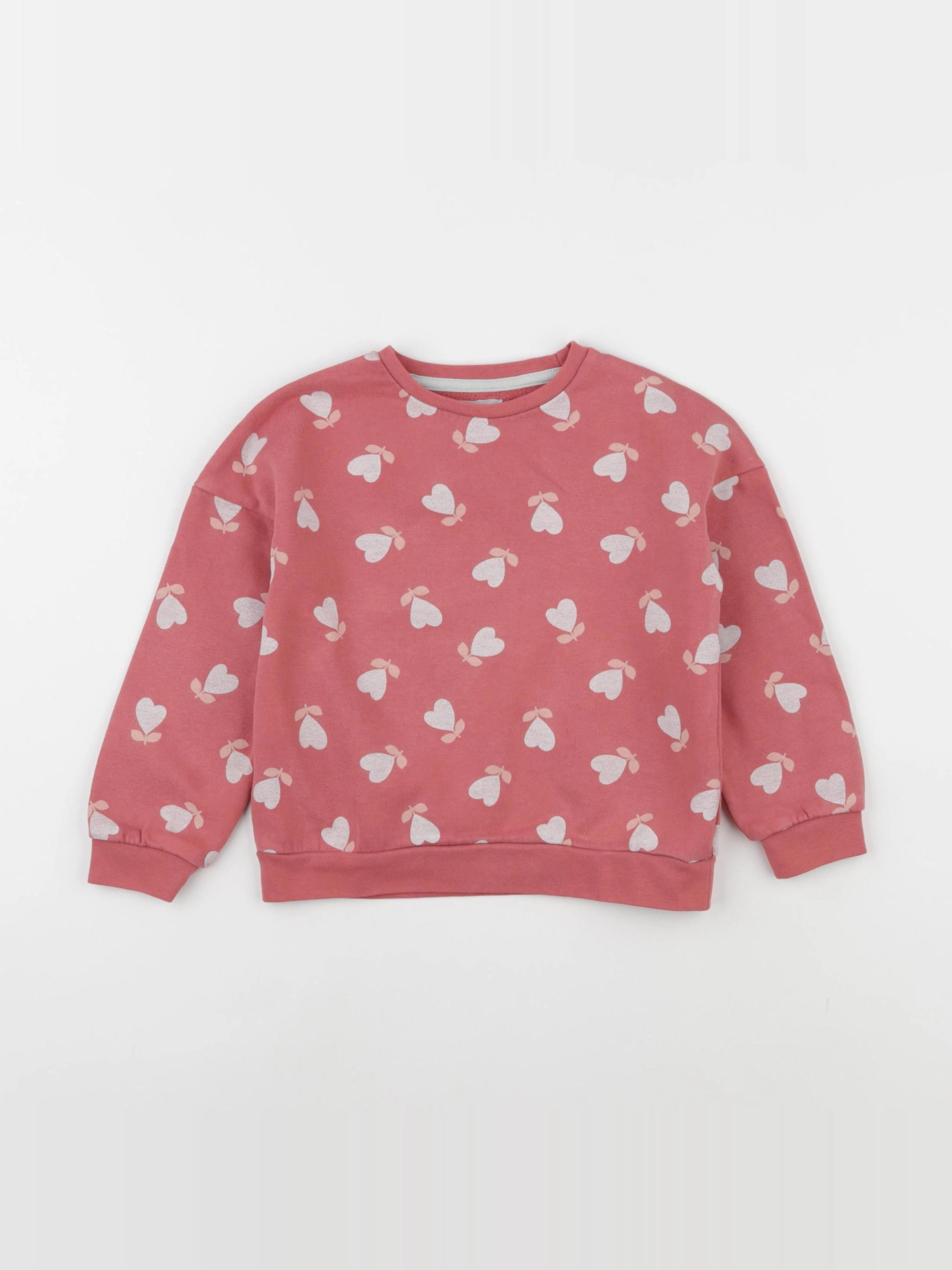 Vertbaudet - sweat rose - 4 ans