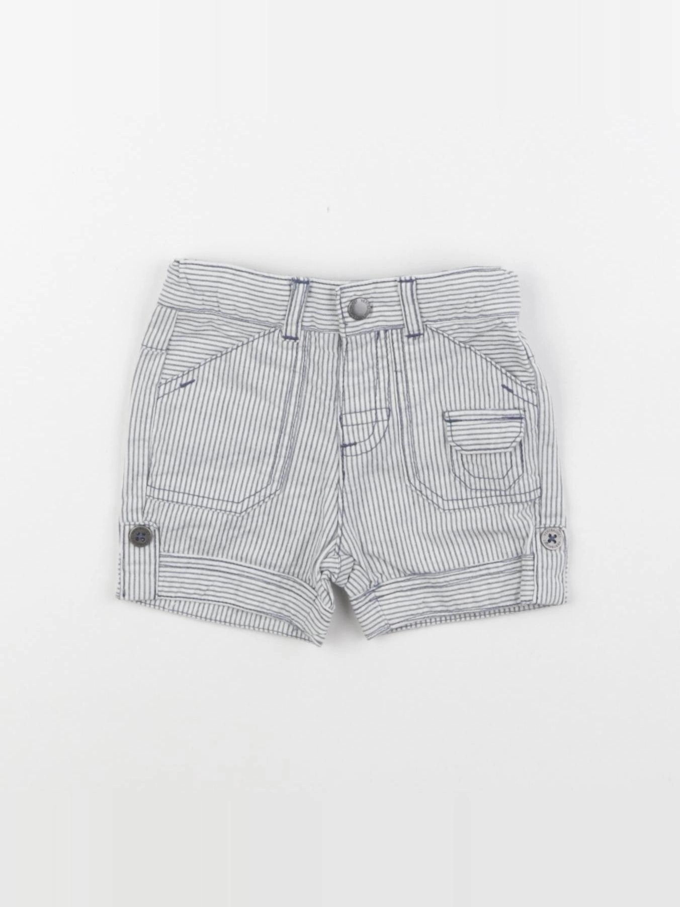 Vertbaudet - short bleu - 3 mois