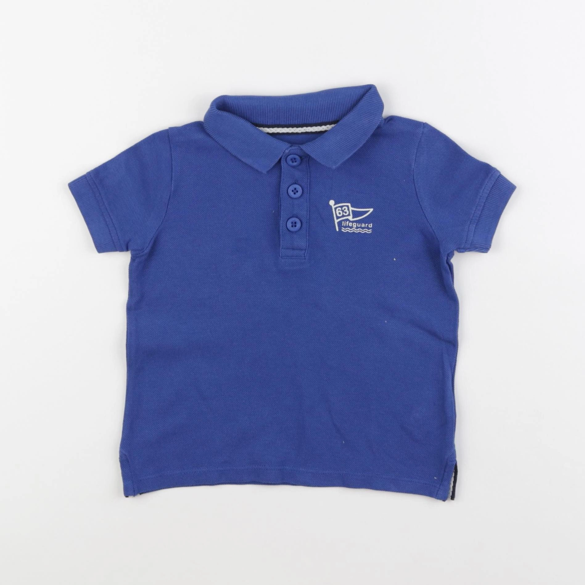 Vertbaudet - polo bleu - 2 ans