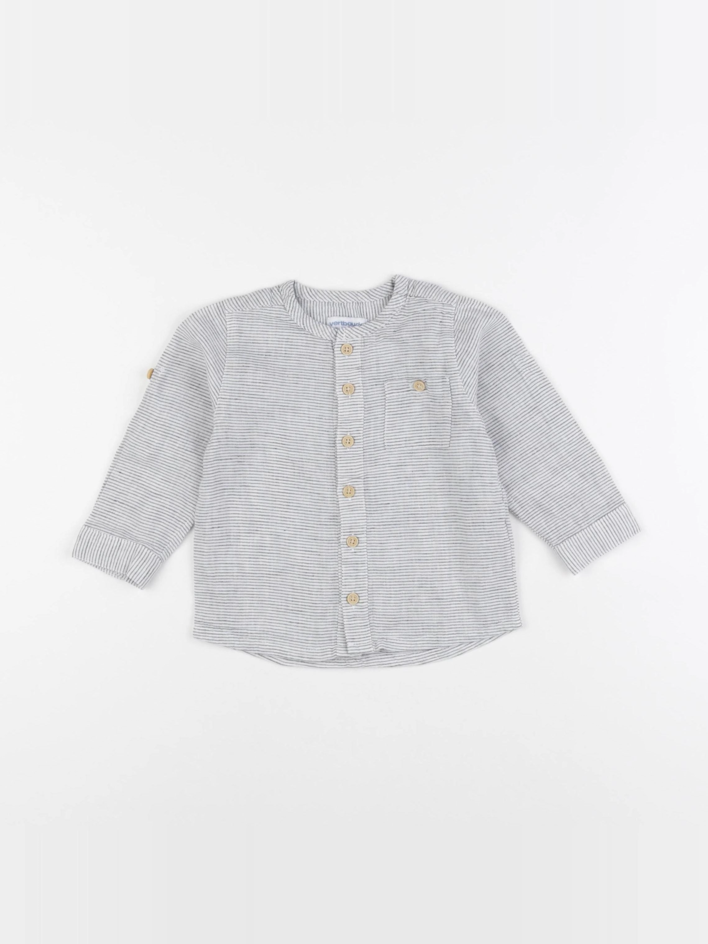 Vertbaudet - chemise bleu - 18 mois