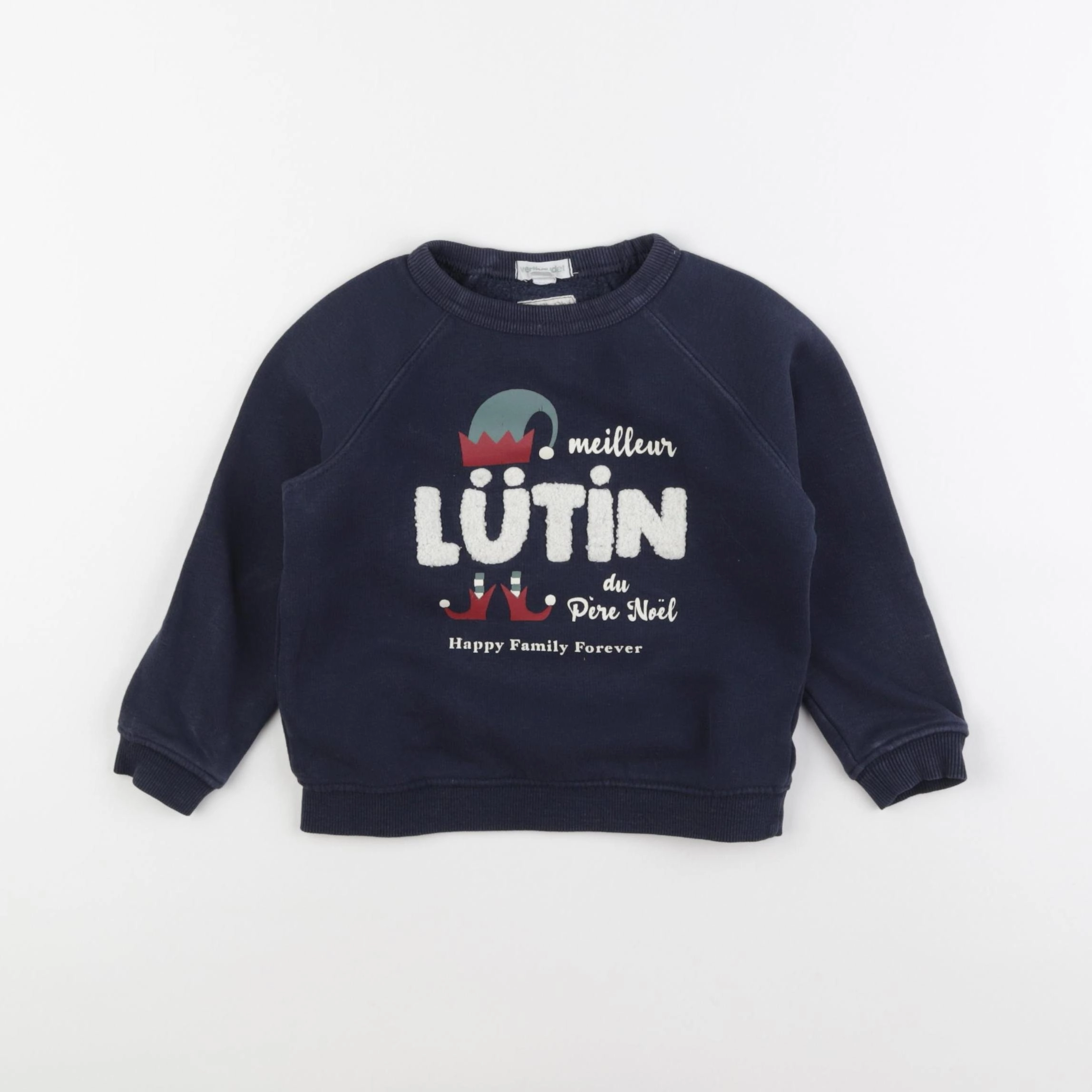 Vertbaudet - sweat bleu - 3 ans