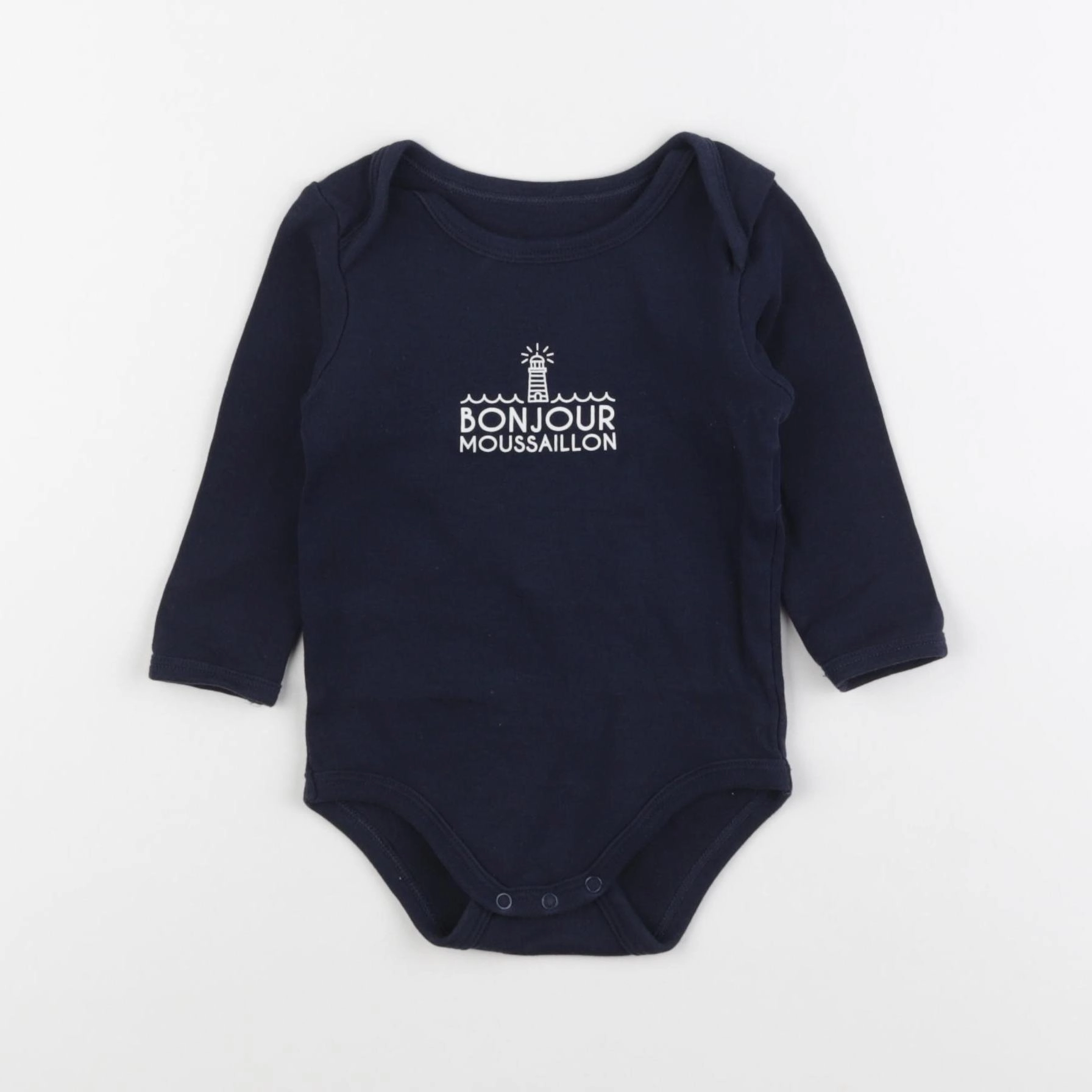Vertbaudet - body bleu - 9/12 mois