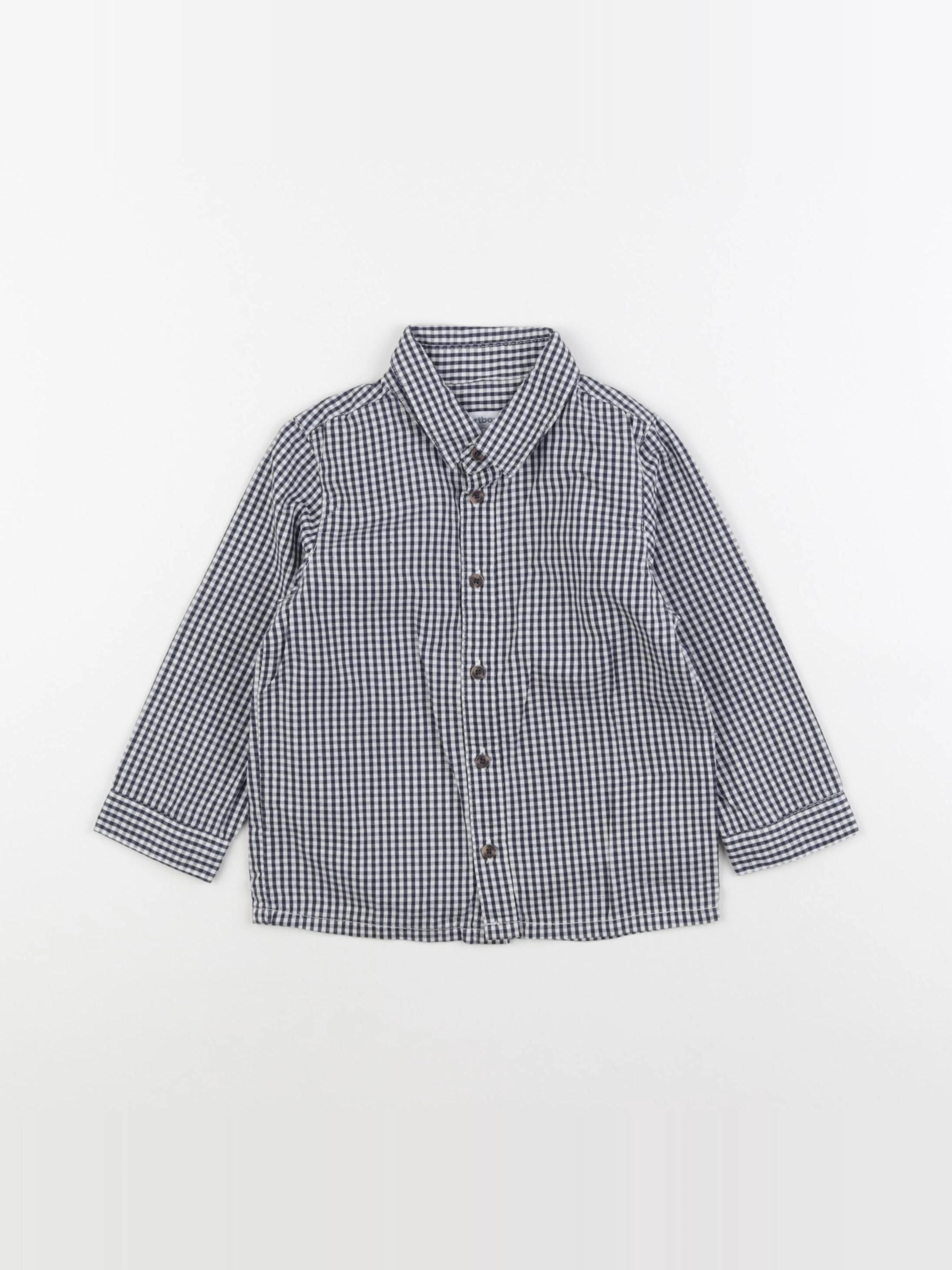 Vertbaudet - chemise bleu - 2 ans