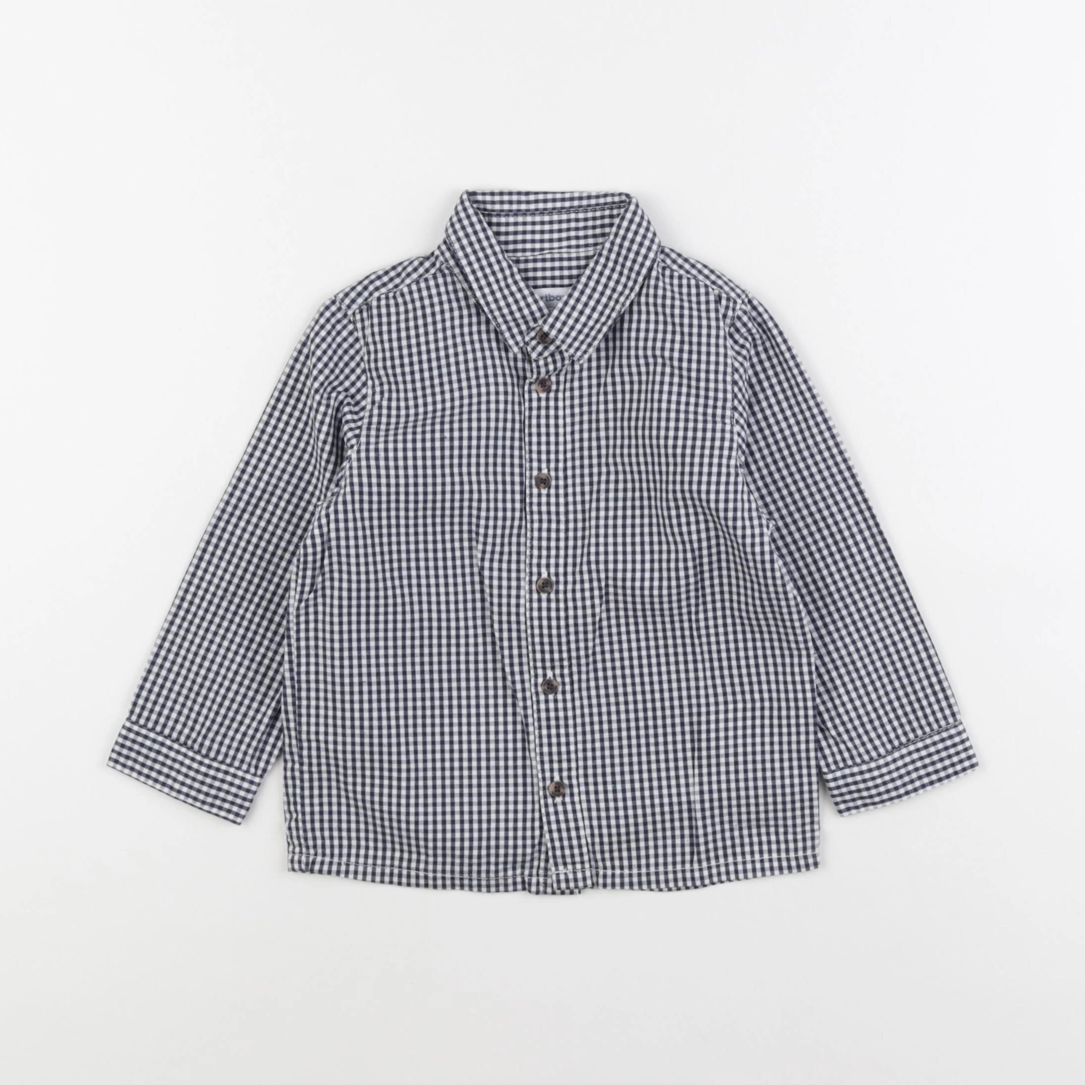 Vertbaudet - chemise bleu - 2 ans