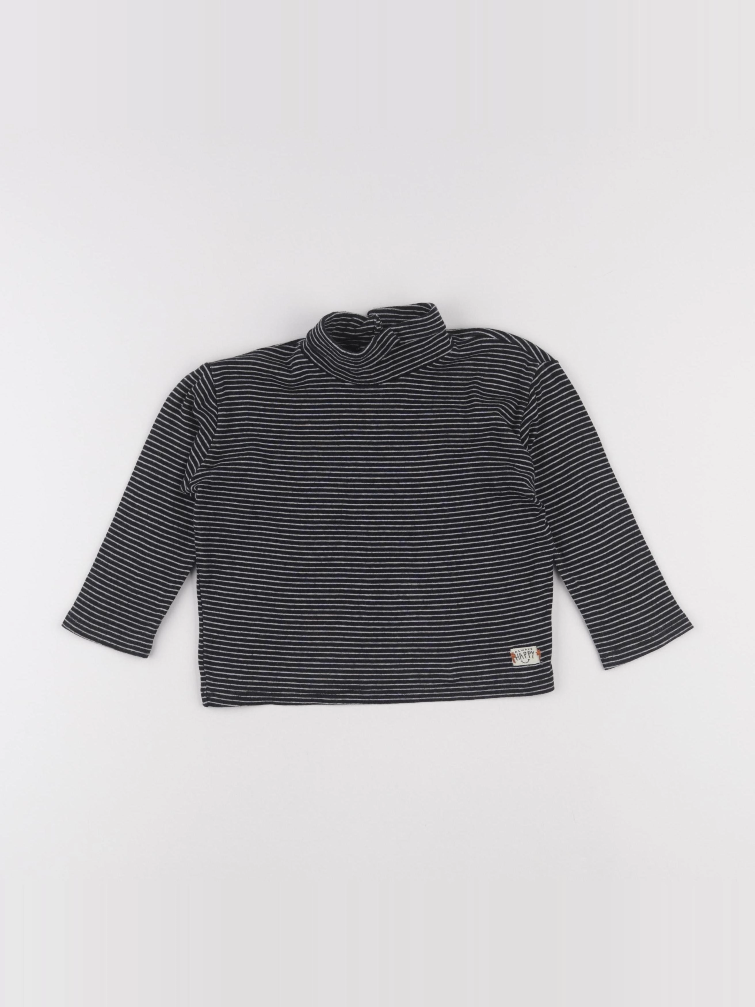 Zara - sous-pull bleu - 12/18 mois