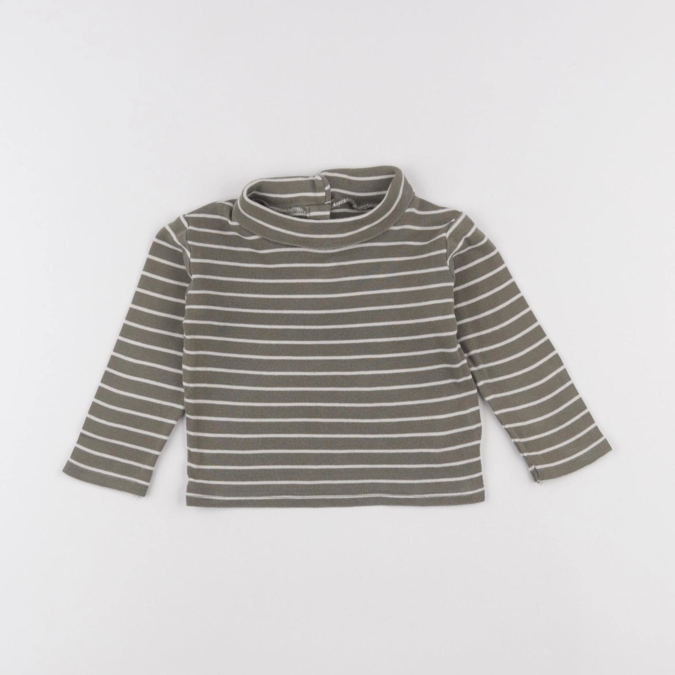 Vertbaudet - sous-pull vert - 18 mois