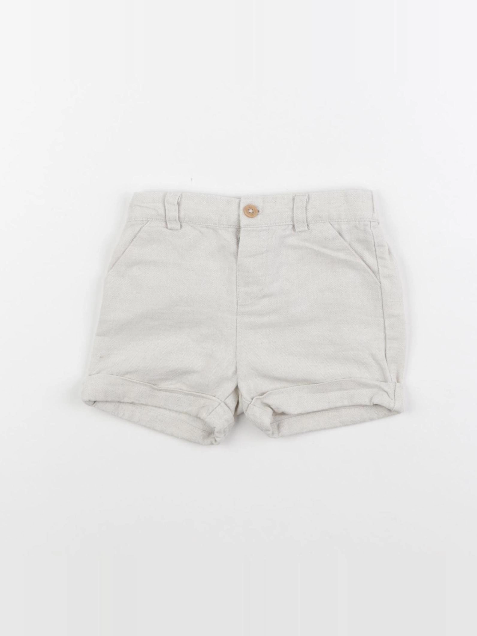 Vertbaudet - short beige - 18 mois