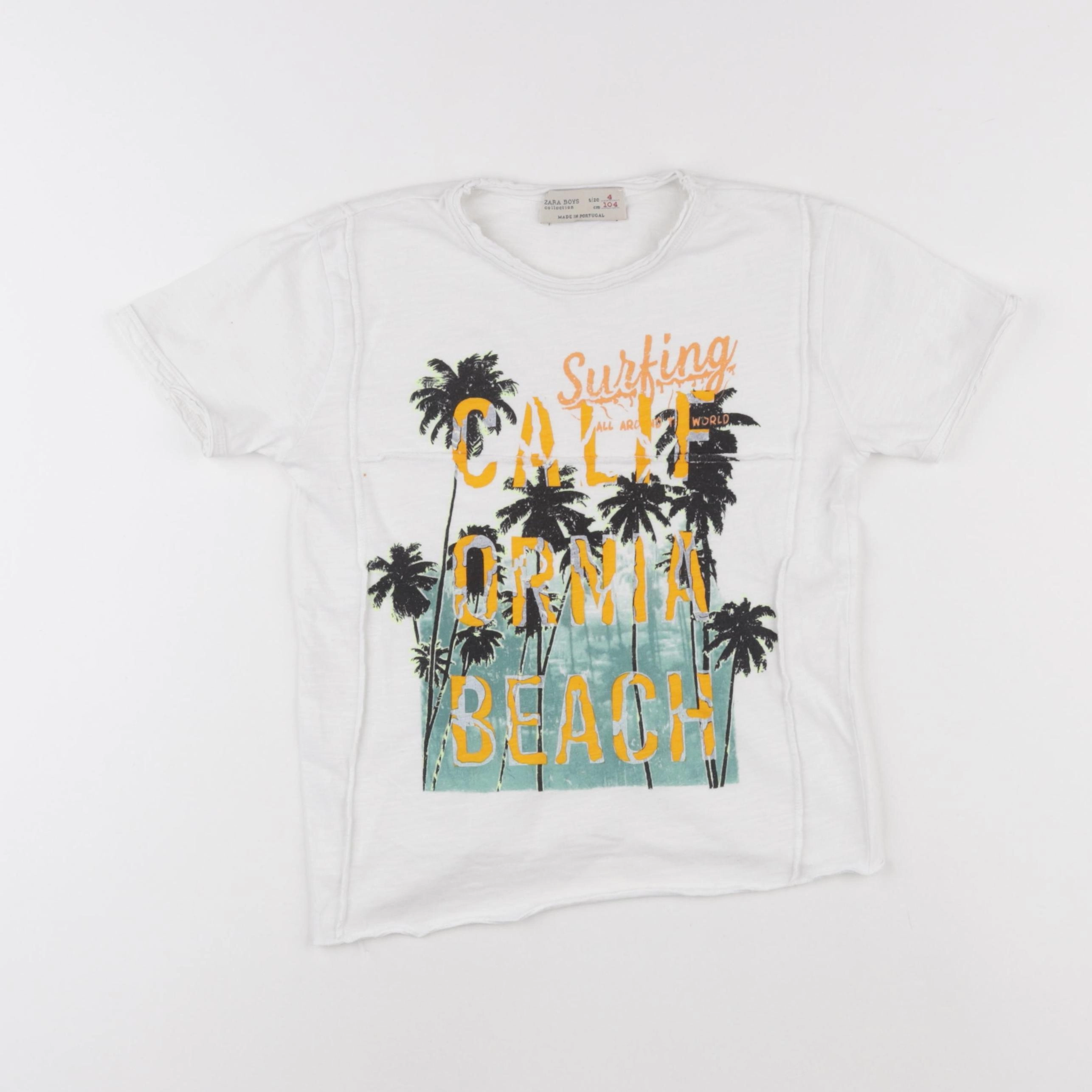 Zara - tee-shirt blanc - 4 ans
