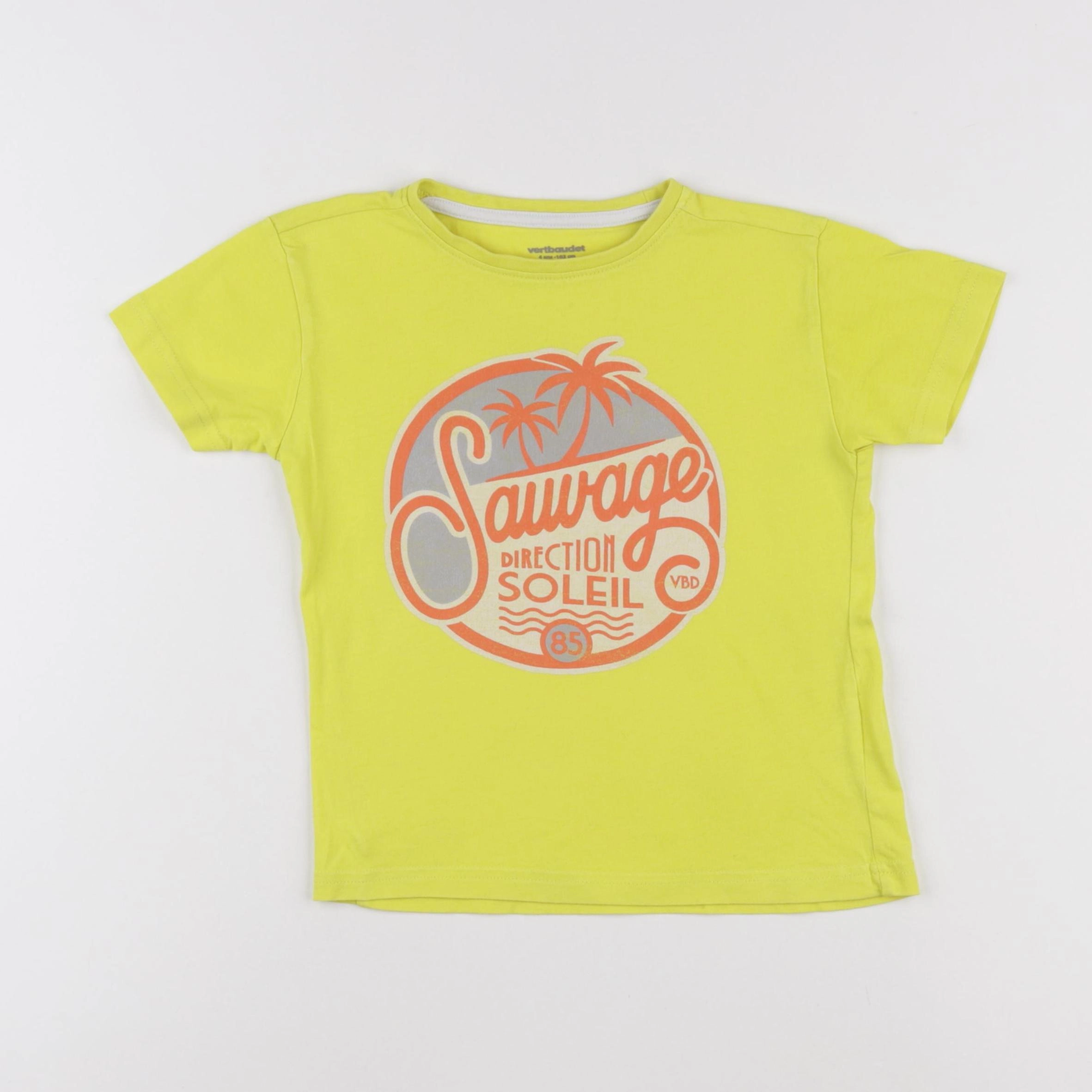 Vertbaudet - tee-shirt jaune - 4 ans