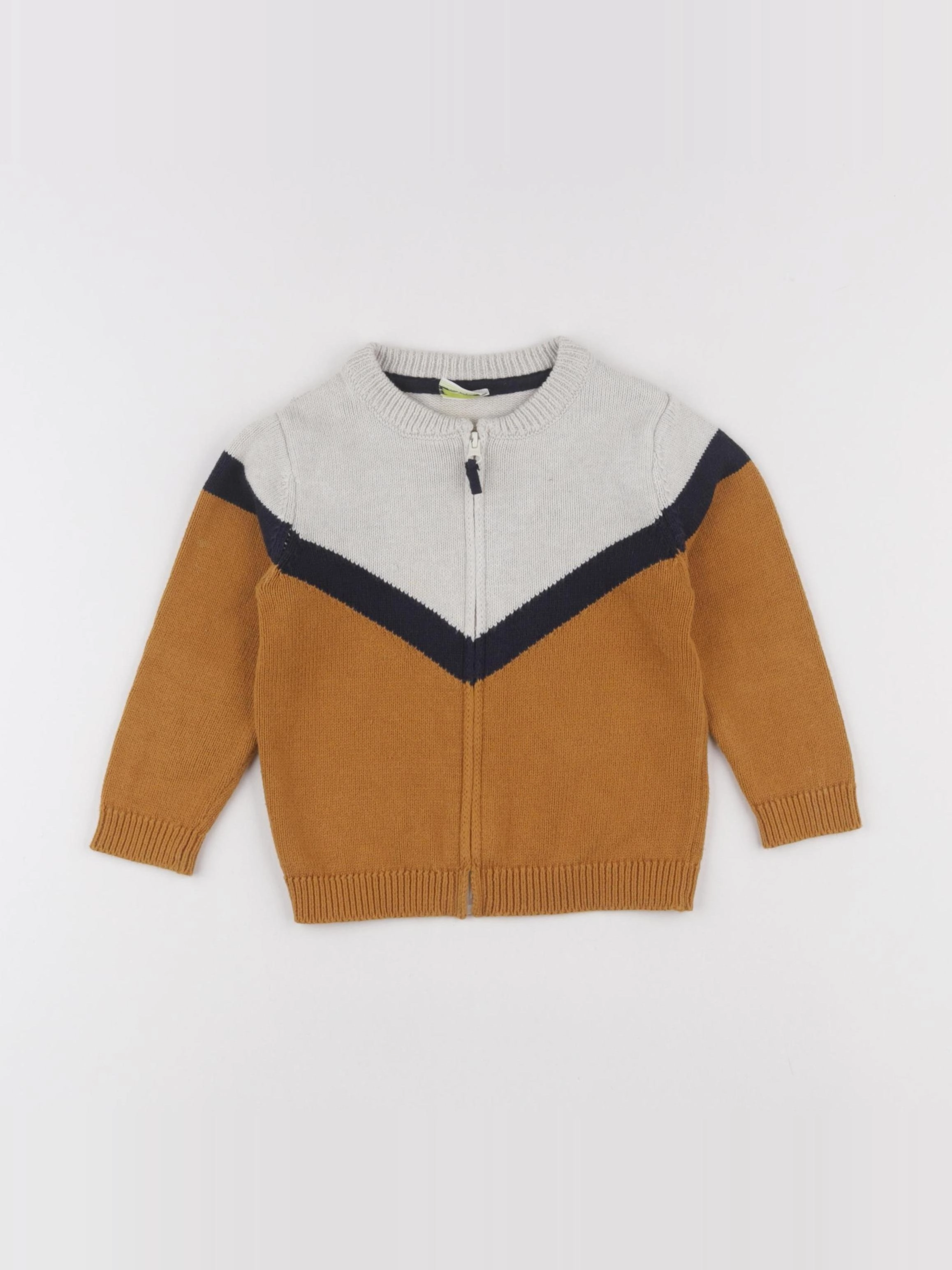 Tape à l'oeil - gilet marron - 24 mois