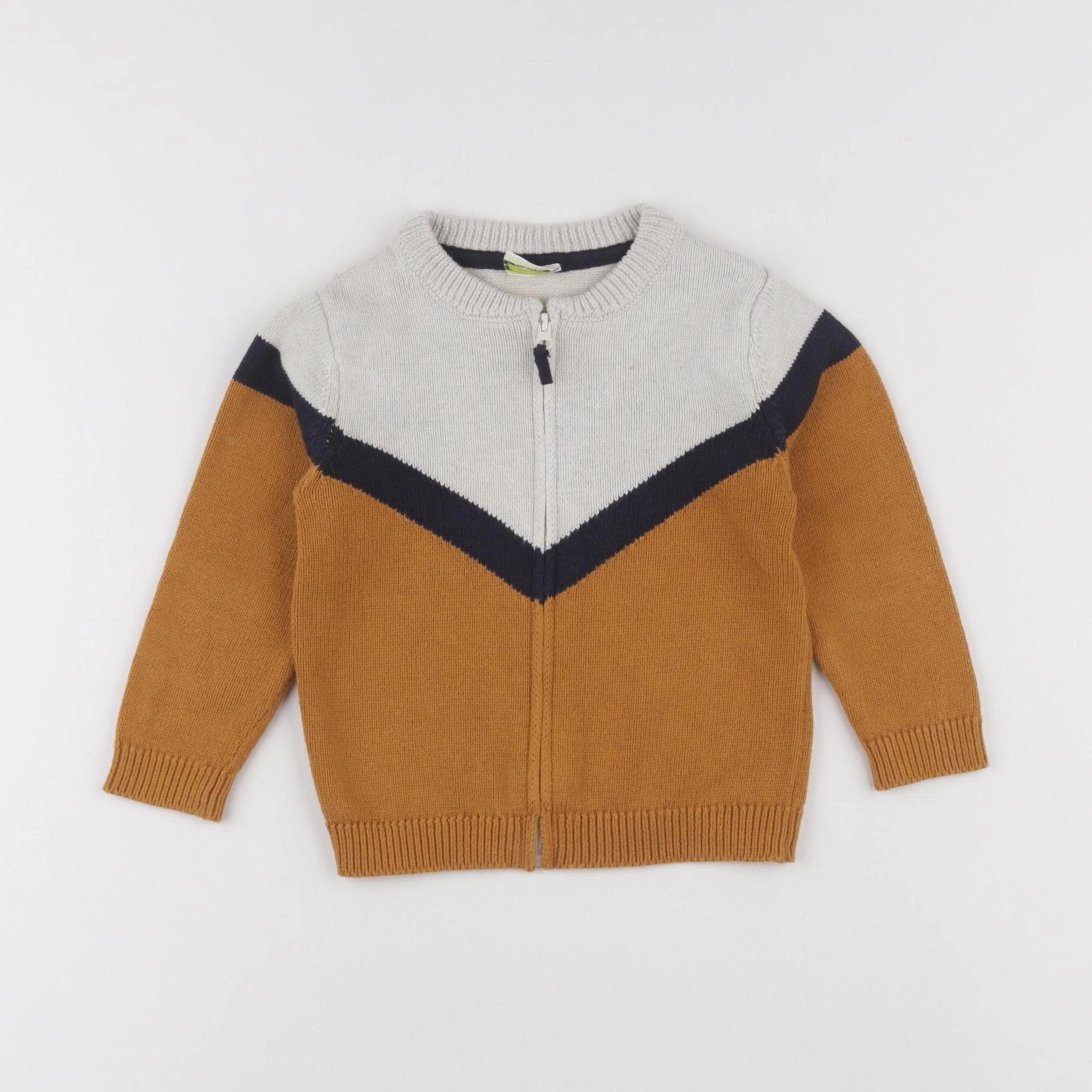 Tape à l'oeil - gilet marron - 24 mois