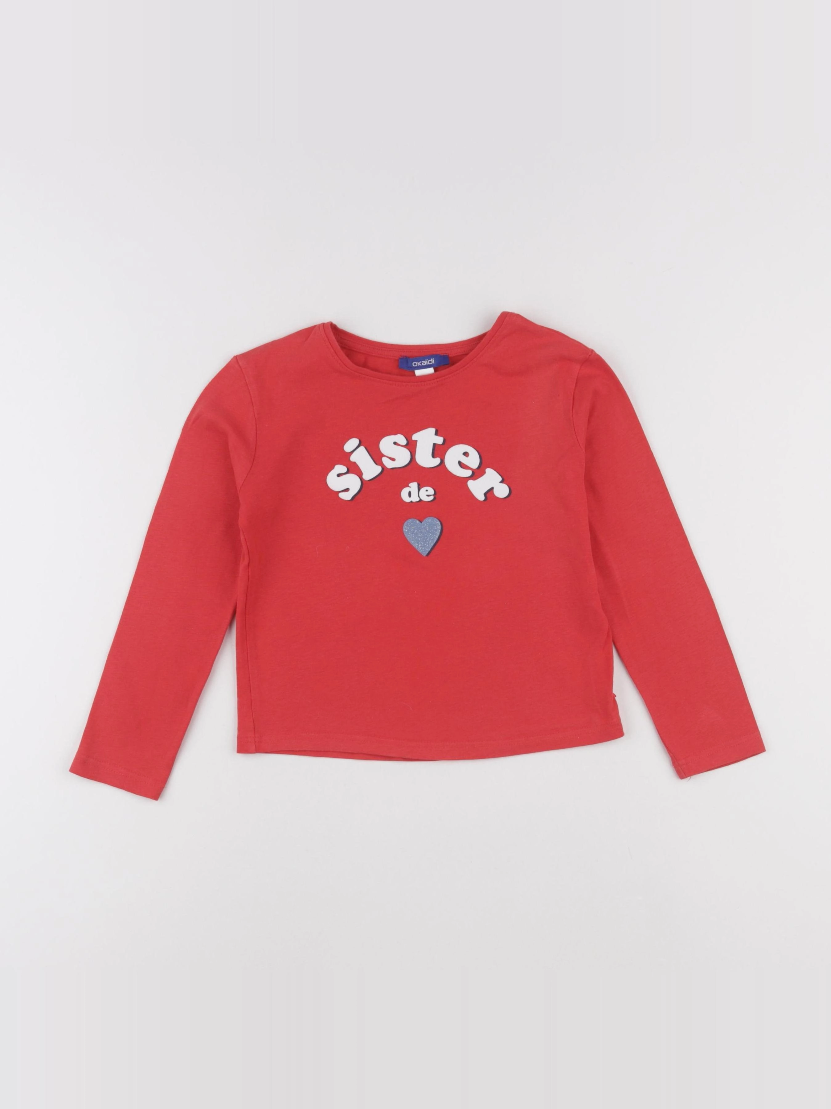 Okaidi - tee-shirt rose - 4 ans