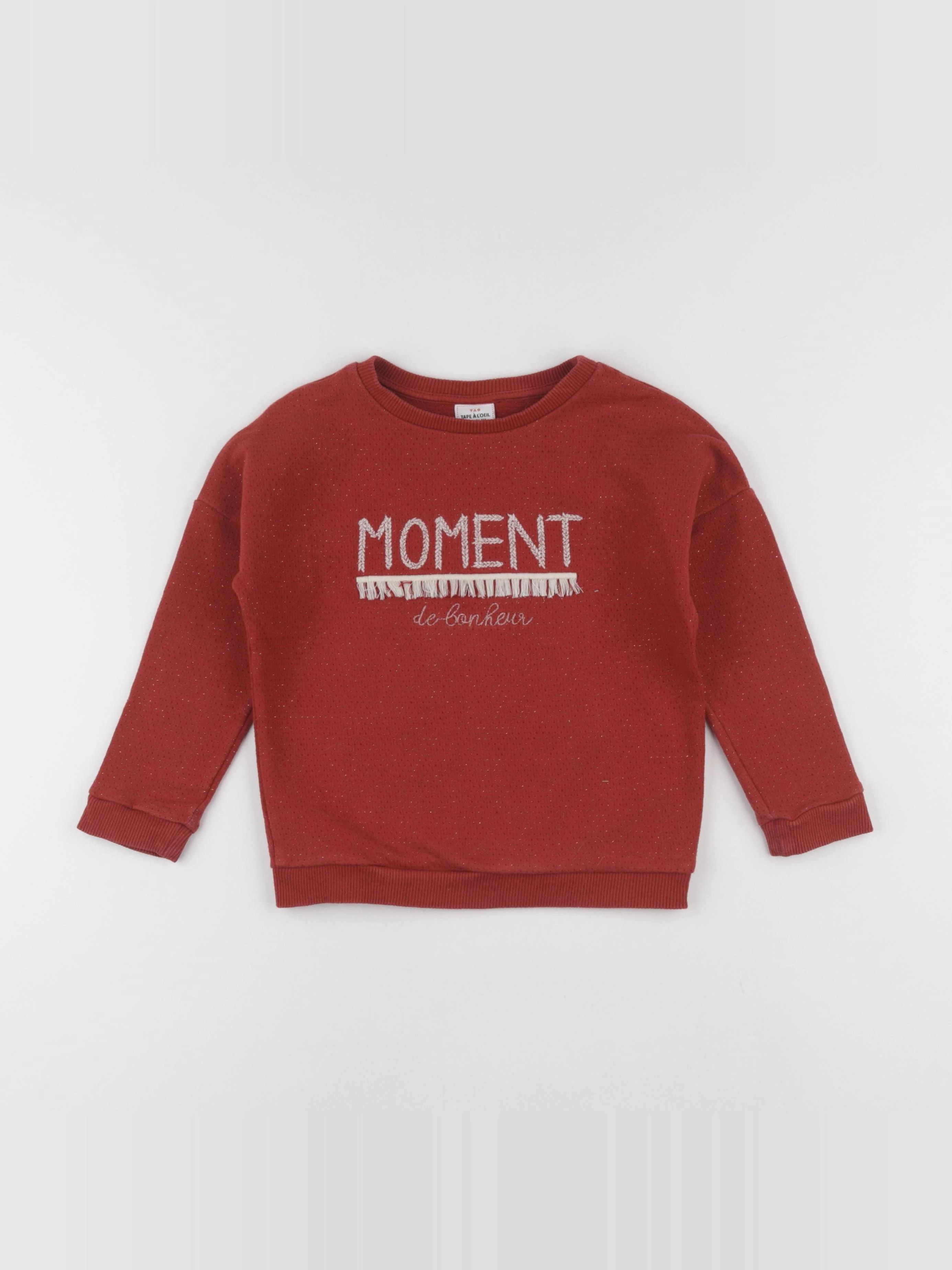 Tape à l'oeil - sweat rose - 4 ans