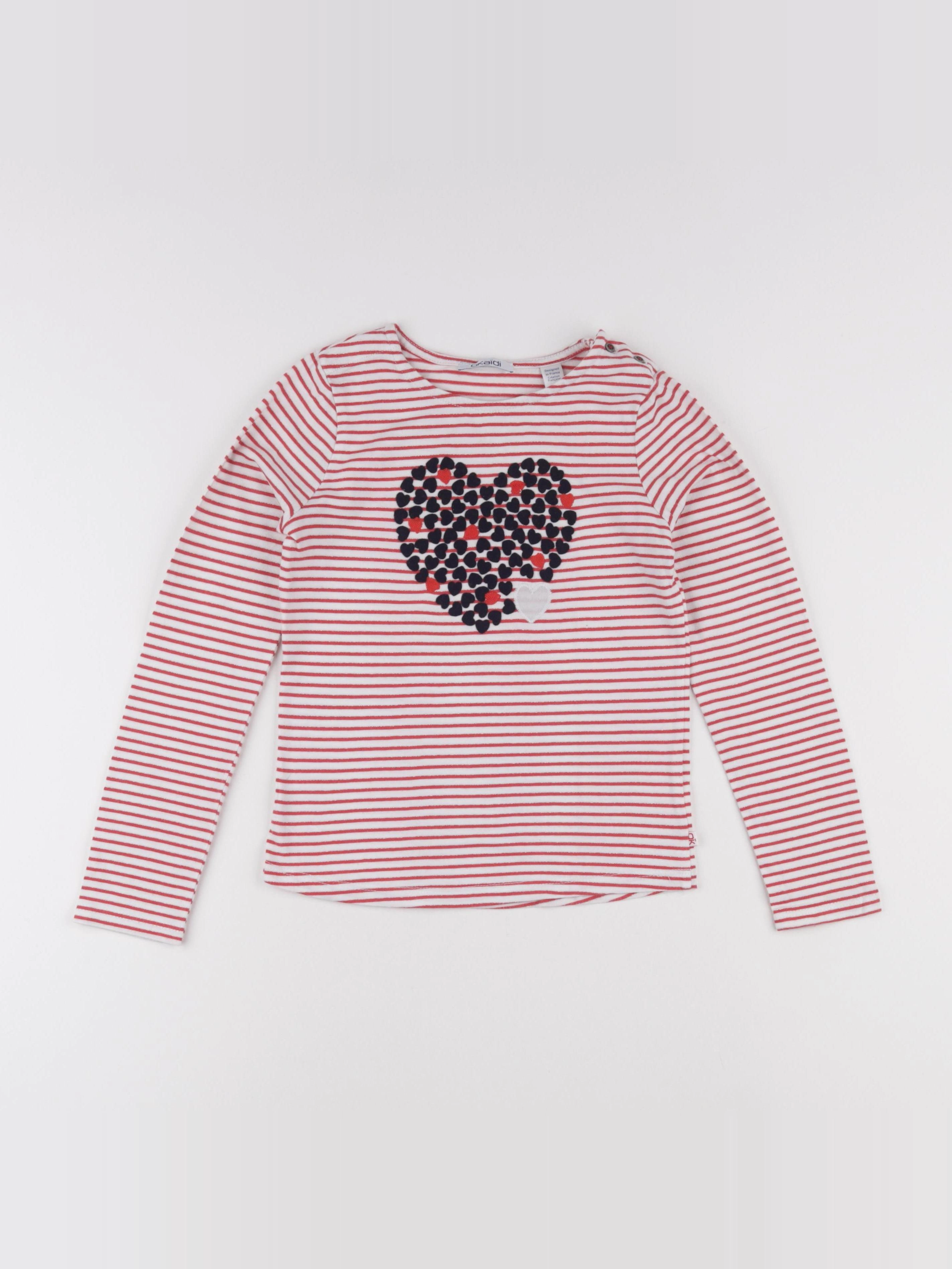Okaidi - tee-shirt rose - 8 ans