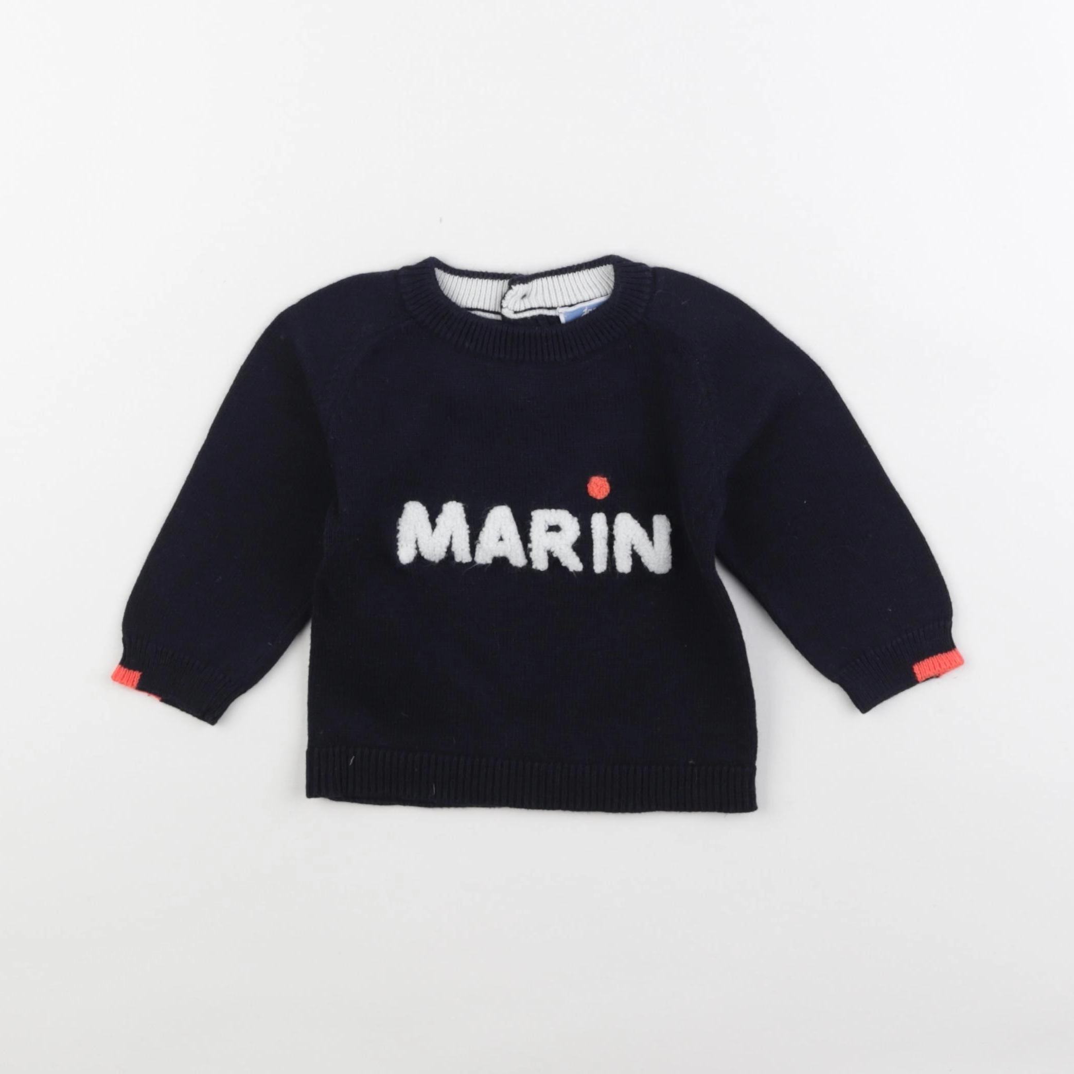 Jacadi - pull bleu - 12 mois