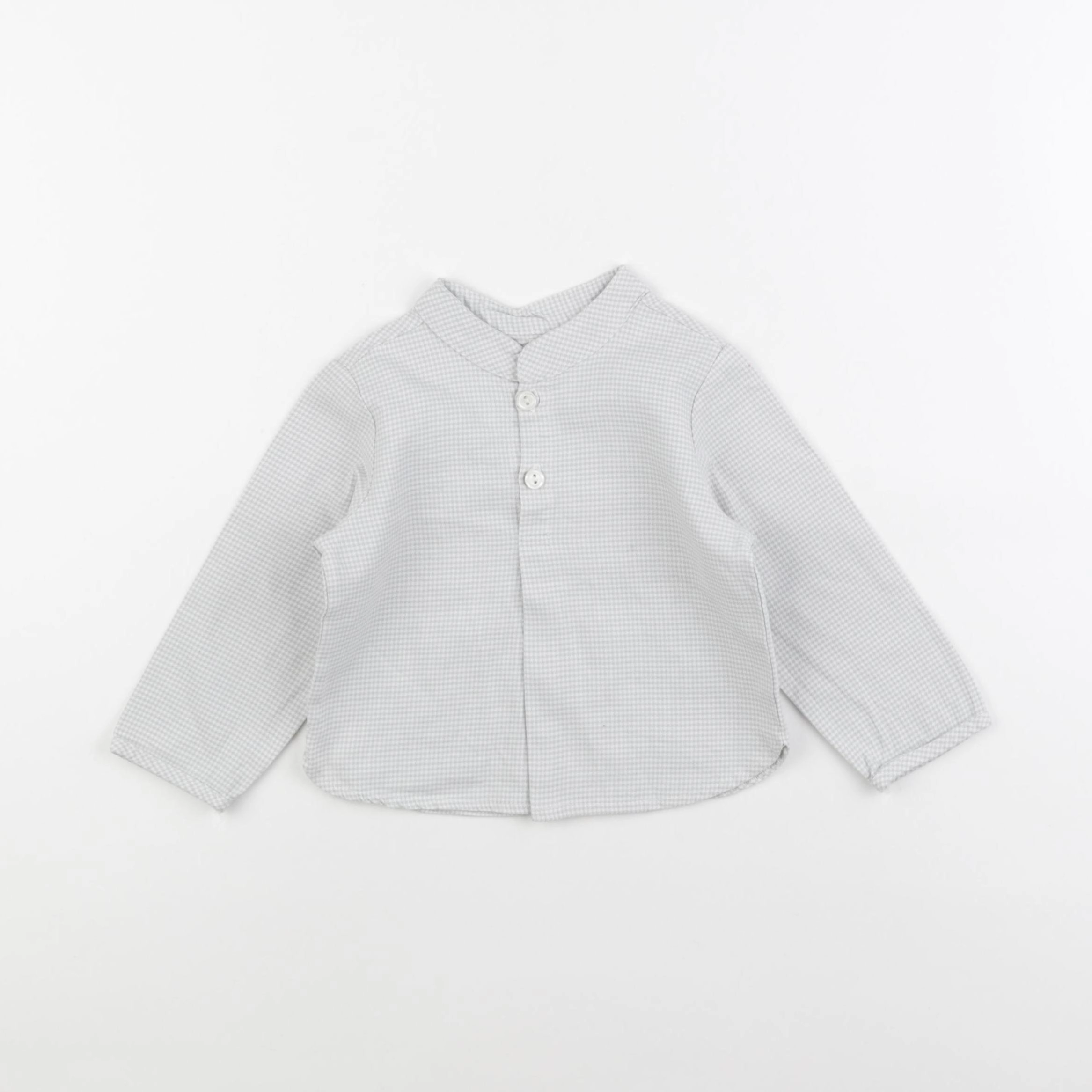 Little Celebs - chemise blanc, gris - 12 mois
