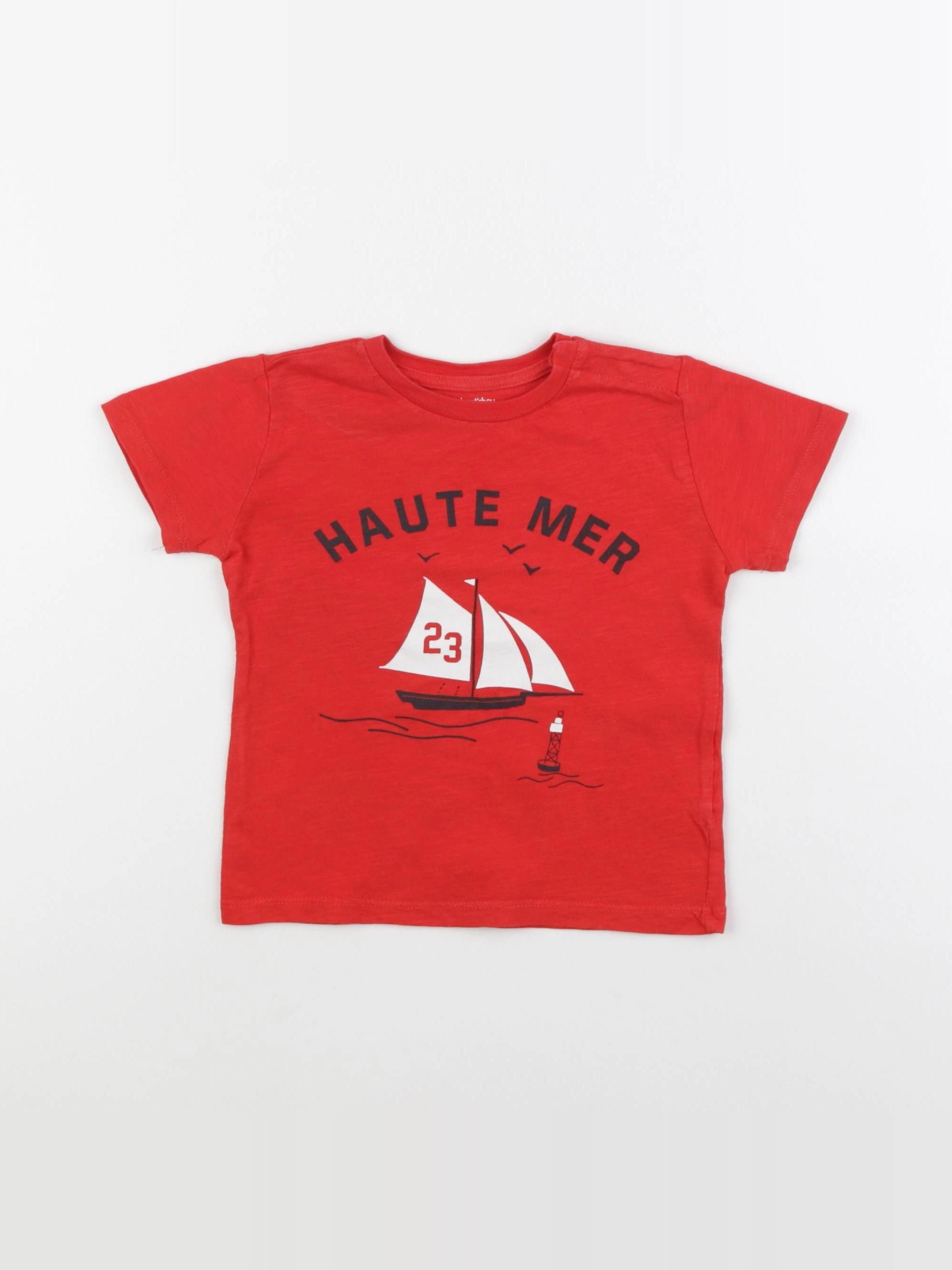 Boutchou - tee-shirt rouge - 18 mois