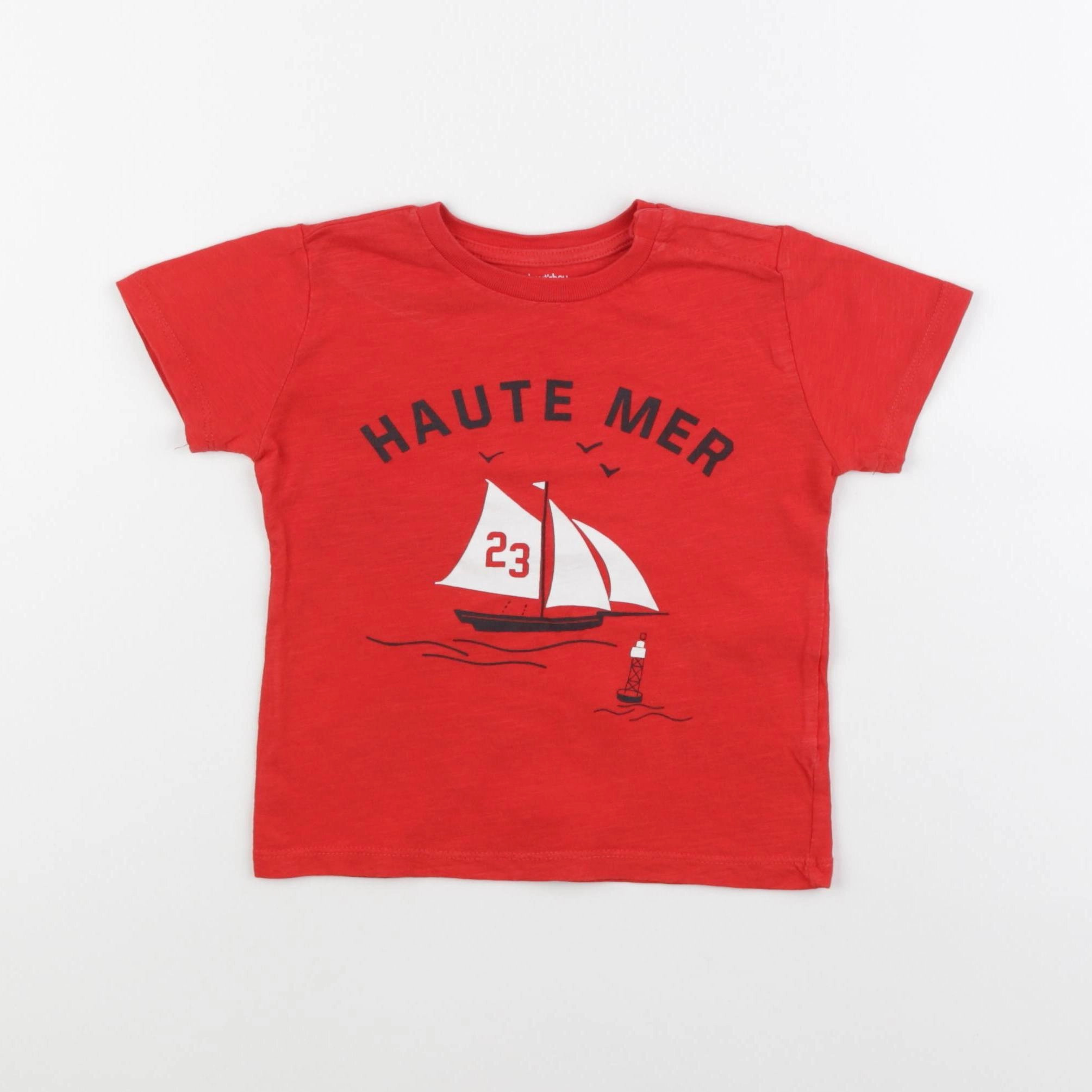 Boutchou - tee-shirt rouge - 18 mois