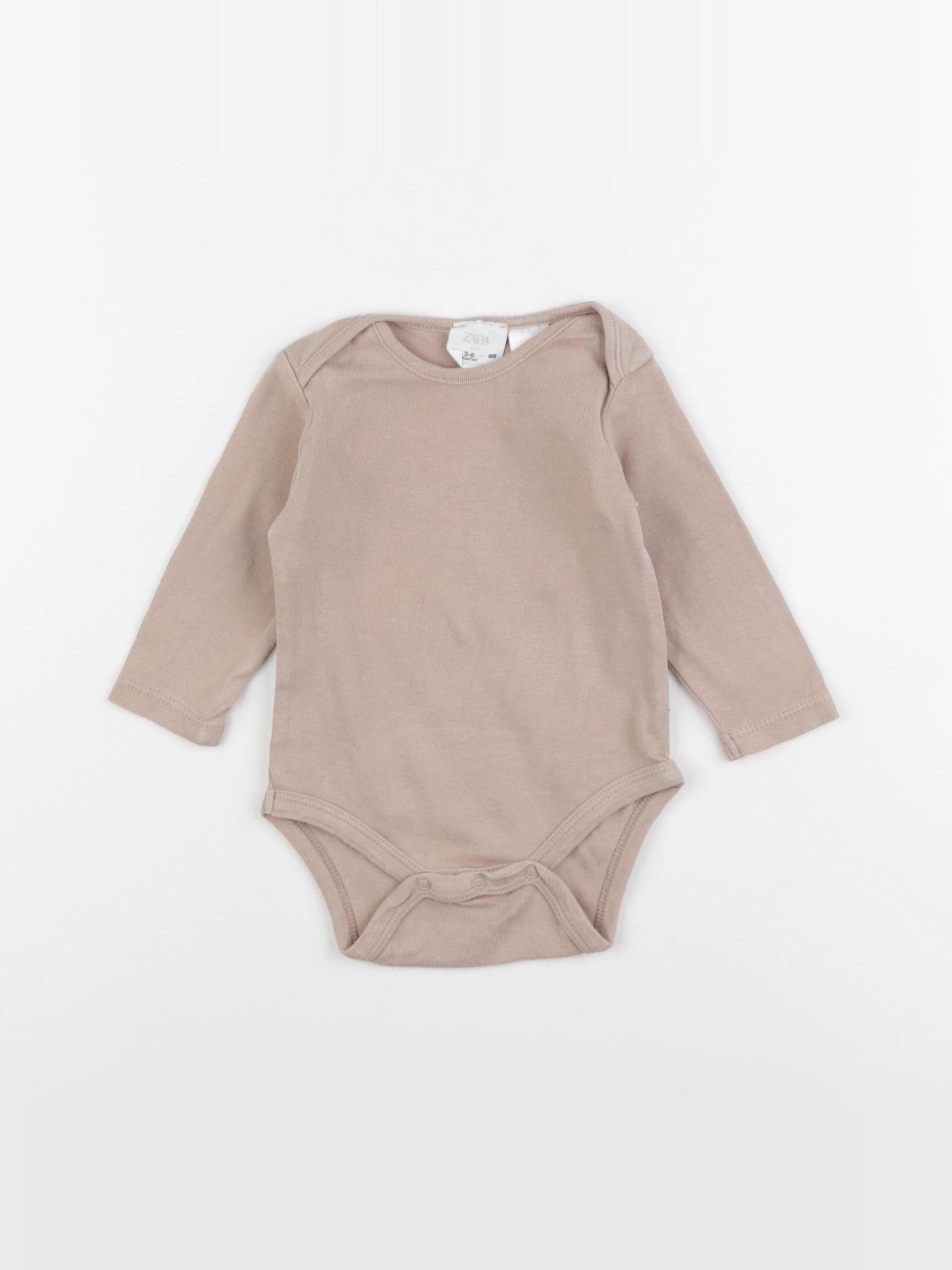 Zara - body beige - 3/6 mois