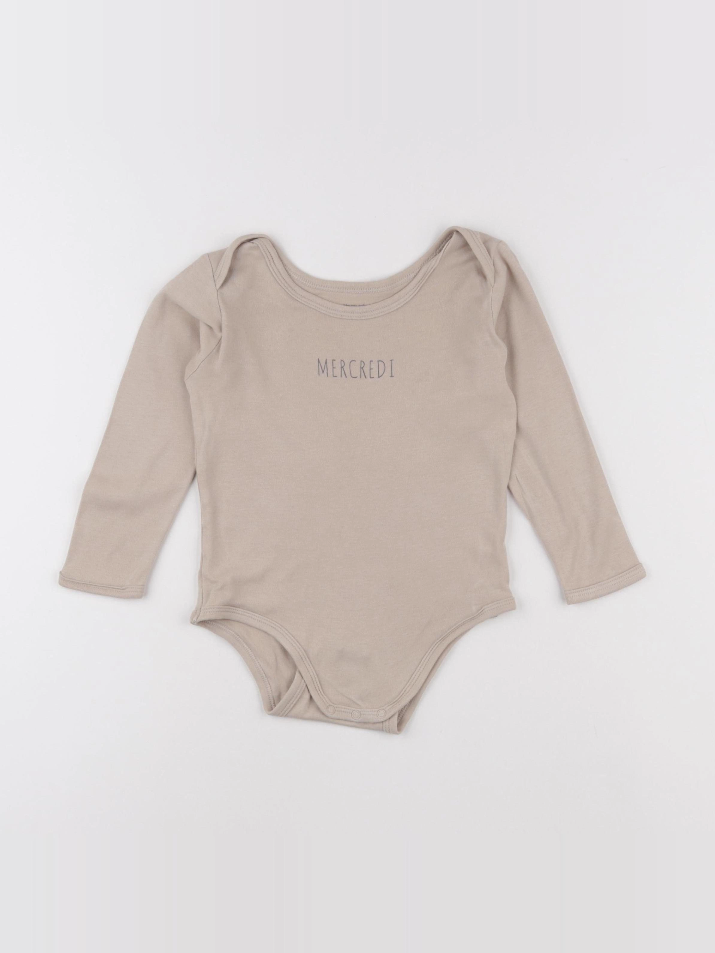 Vertbaudet - body beige - 36 mois