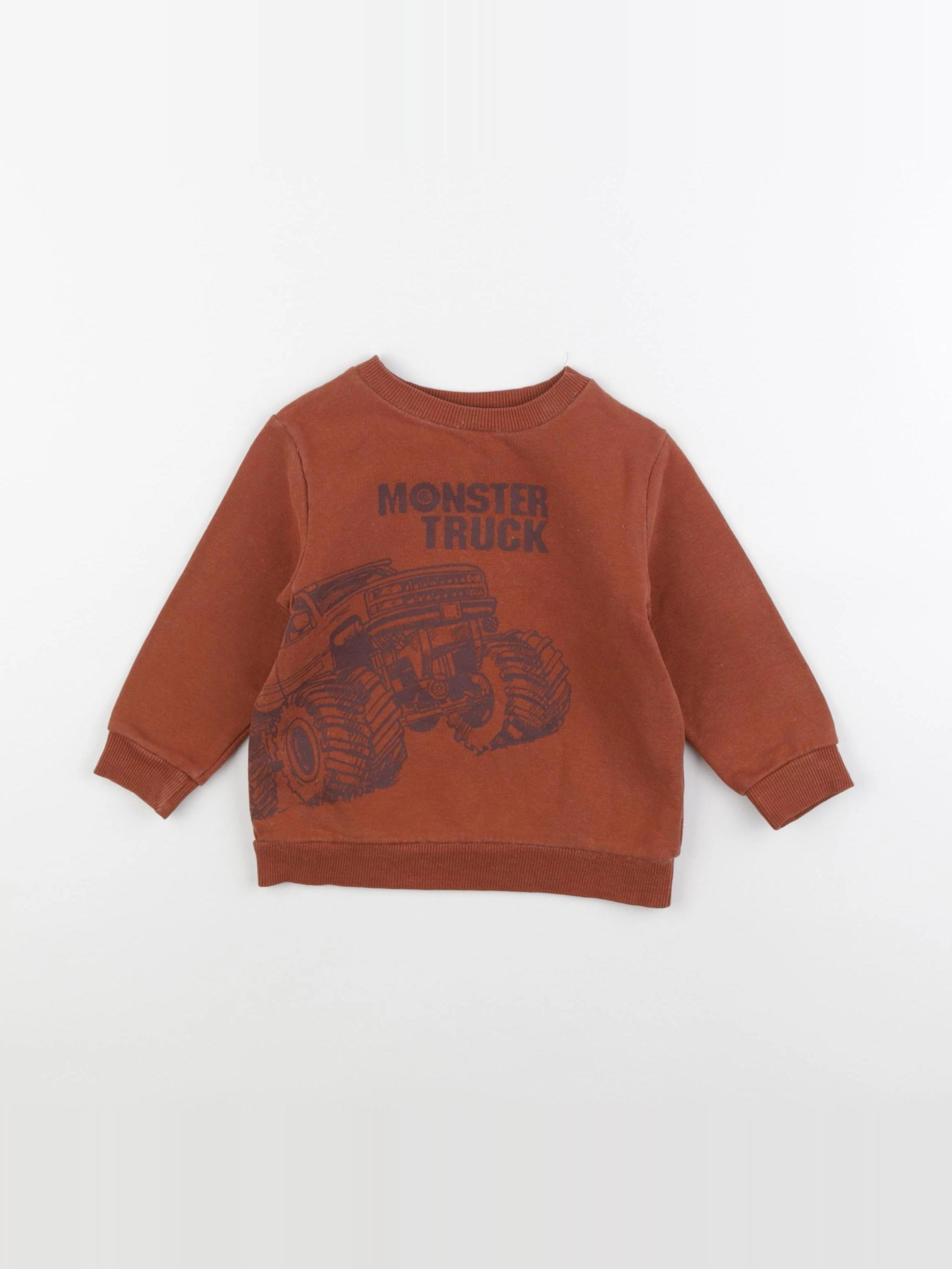 Vertbaudet - sweat marron - 2 ans