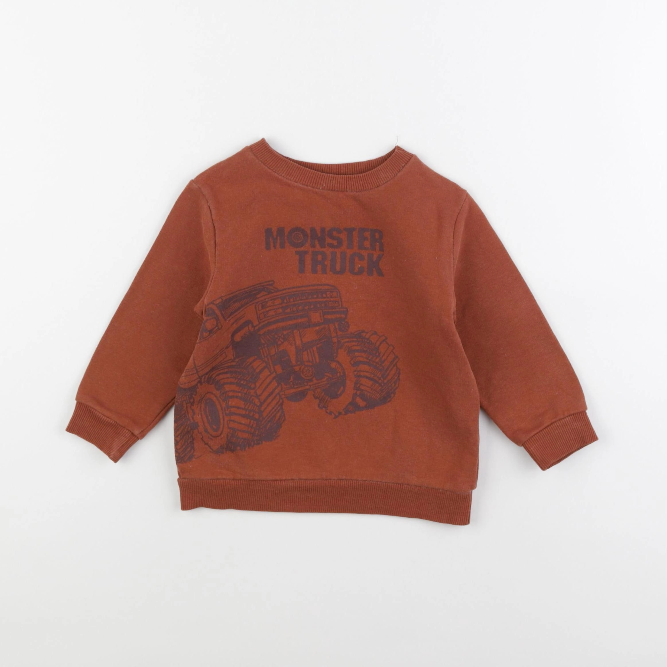 Vertbaudet - sweat marron - 2 ans