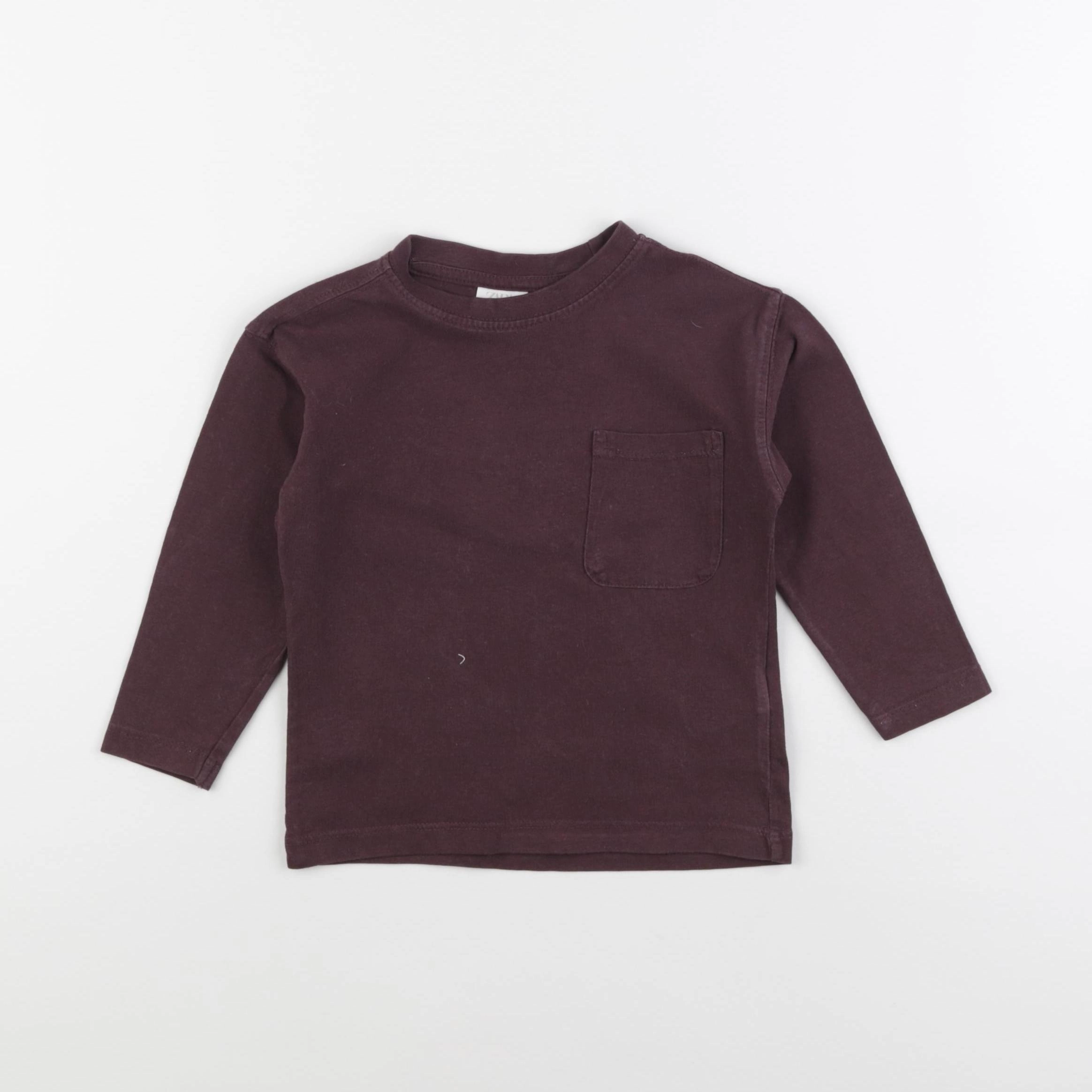 Zara - tee-shirt violet - 18/24 mois