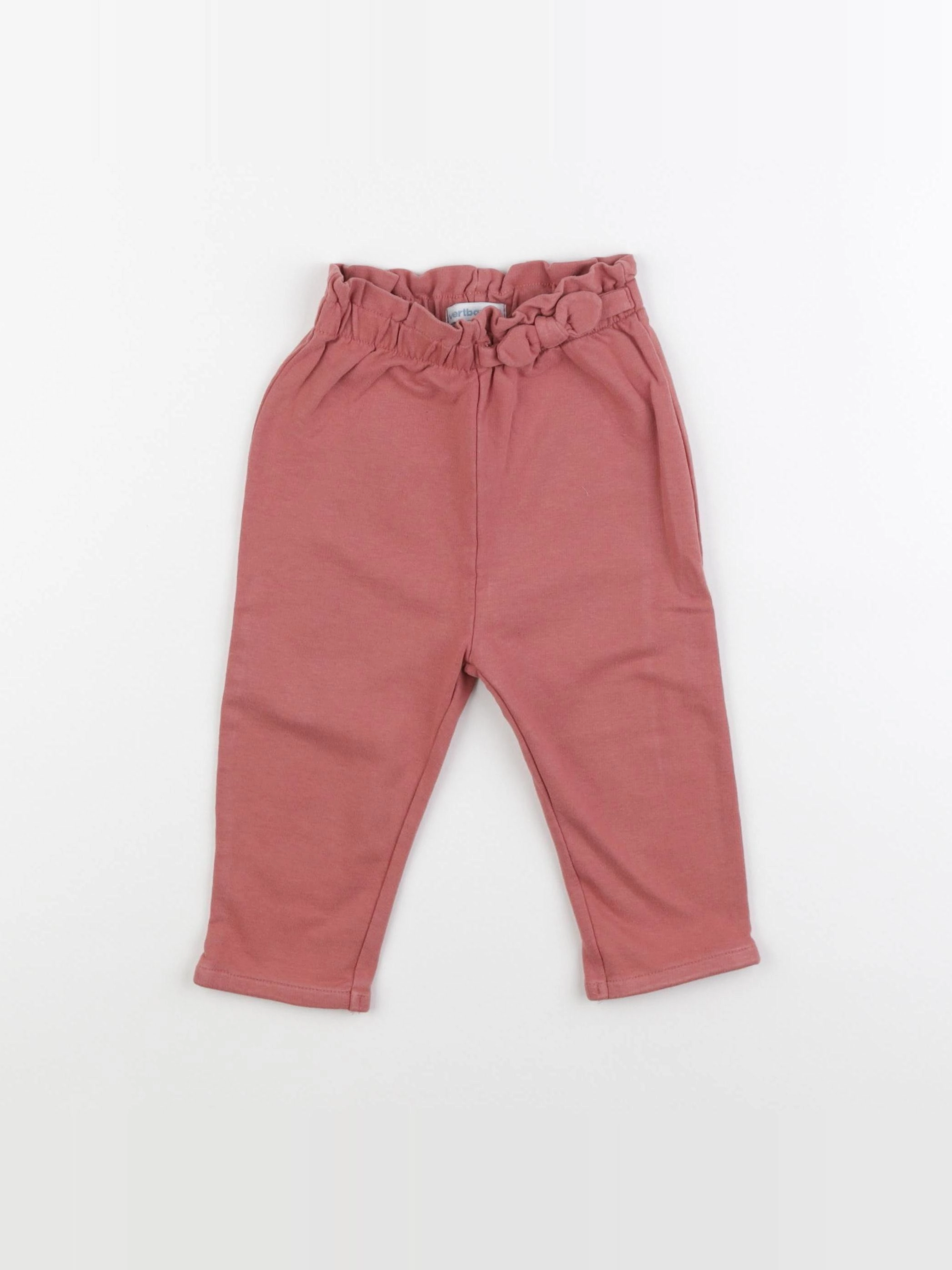 Vertbaudet - pantalon rouge - 18 mois