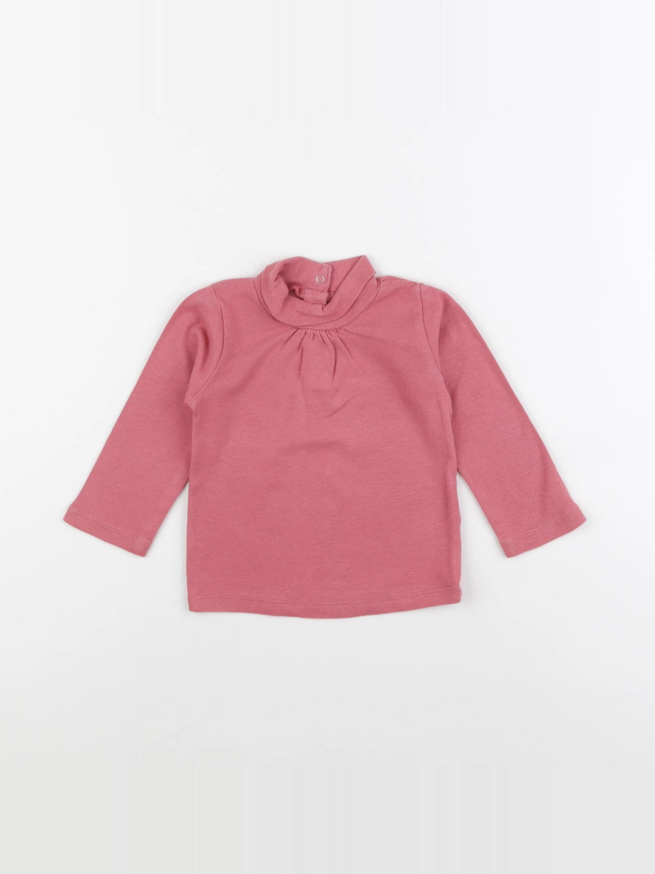 Vertbaudet - sous-pull rose - 18 mois