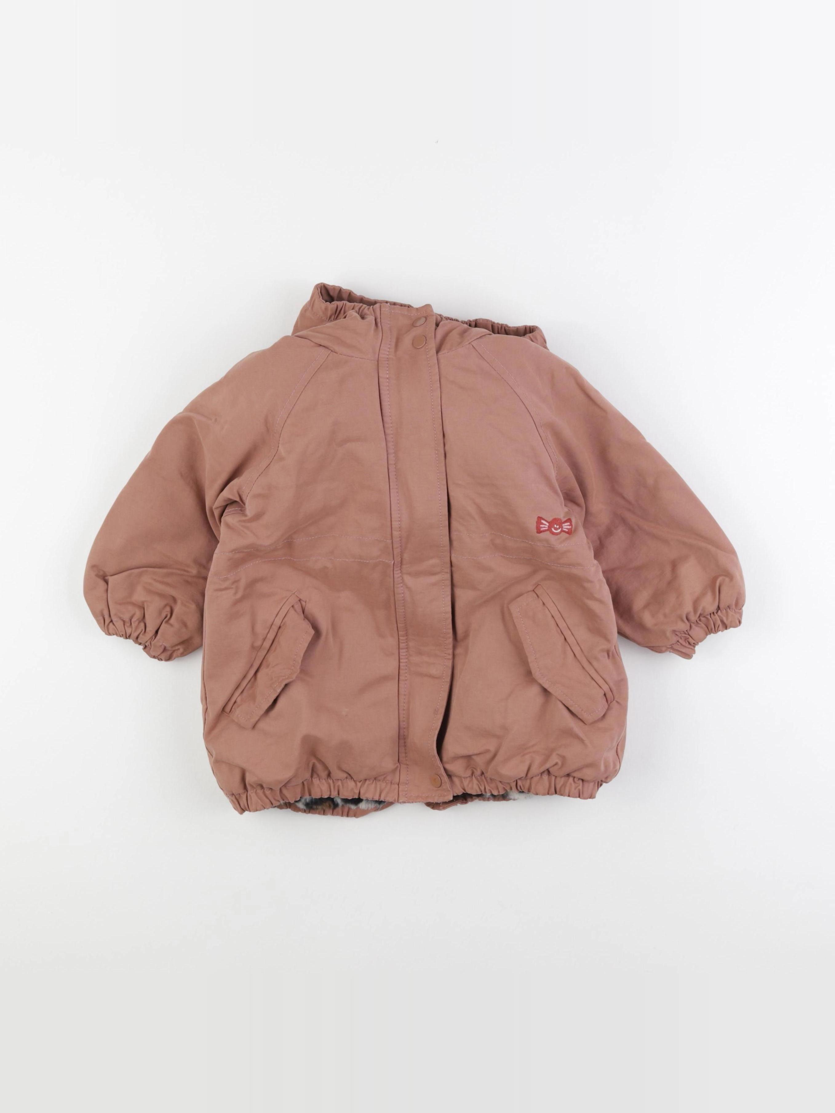 Vertbaudet - parka rose - 3 ans