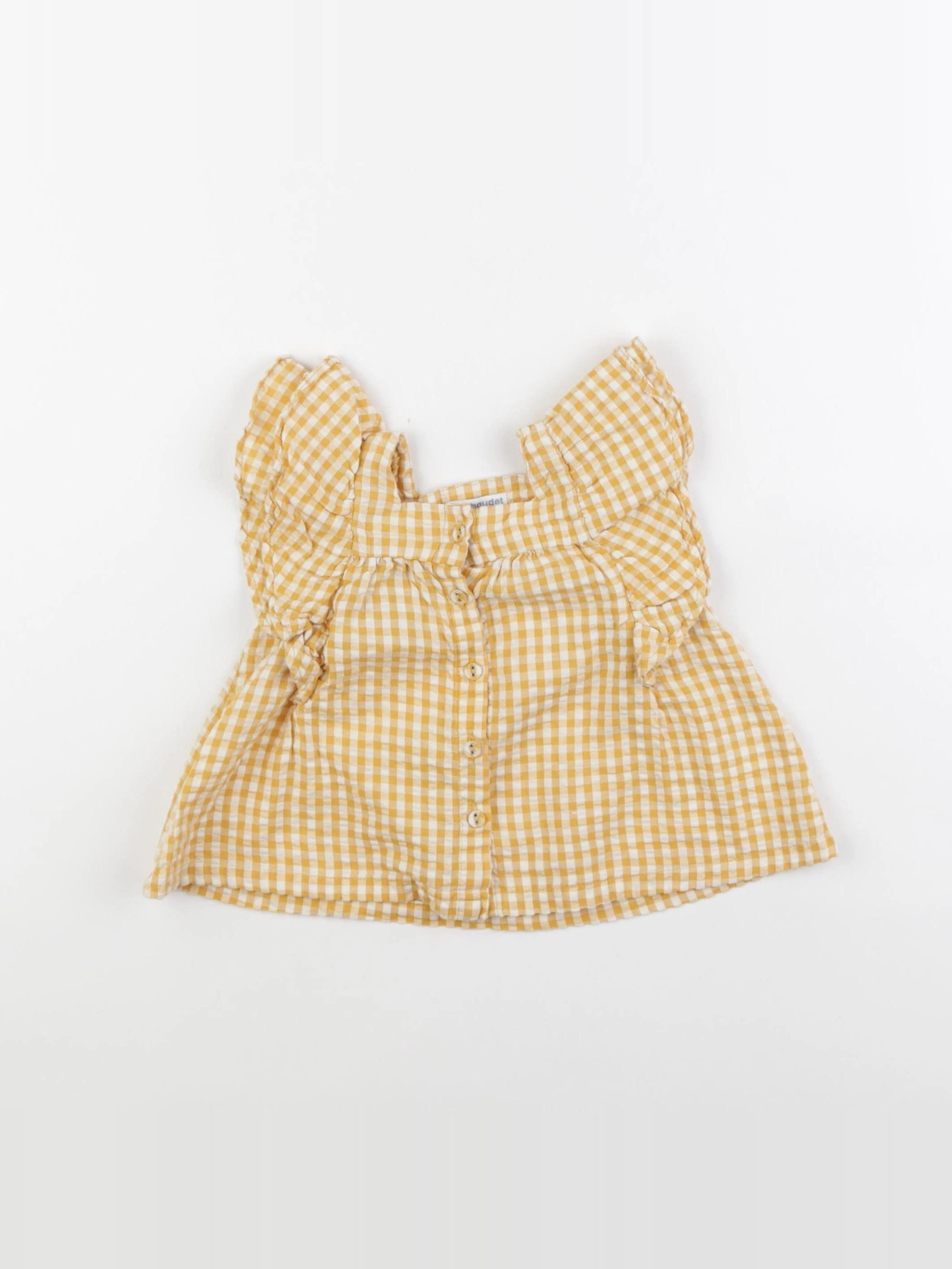 Vertbaudet - blouse jaune - 18 mois