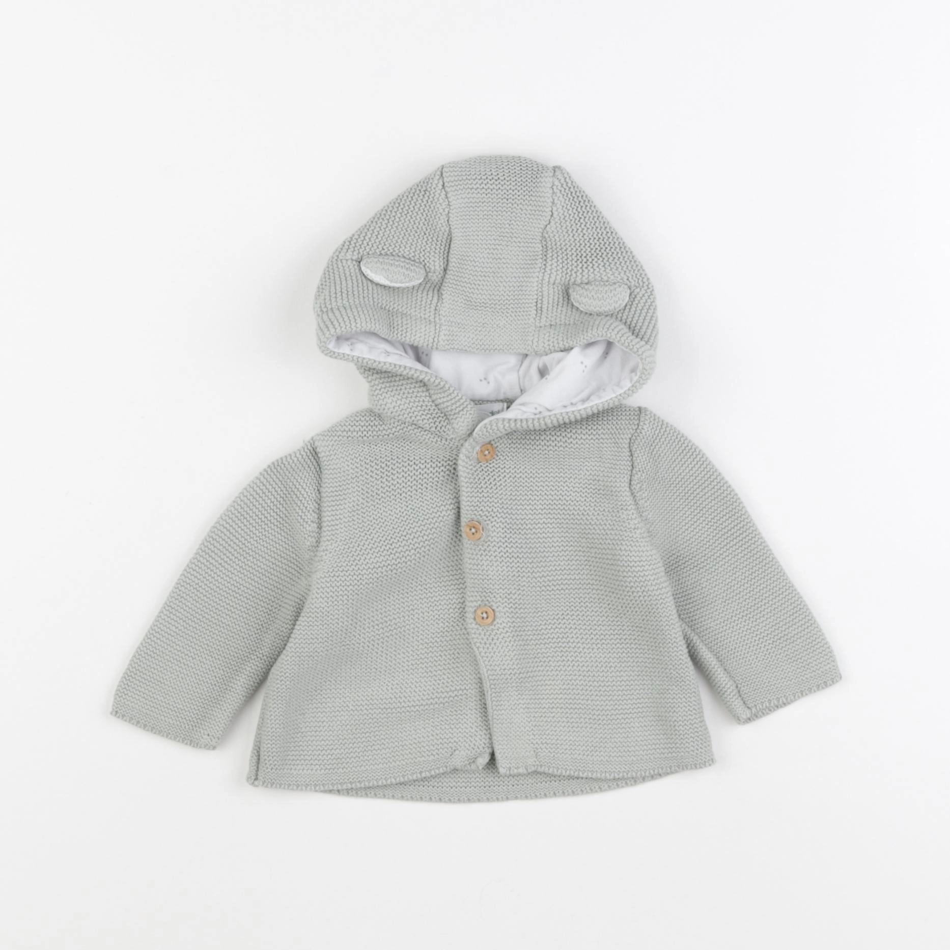 Vertbaudet - veste vert - 3 mois