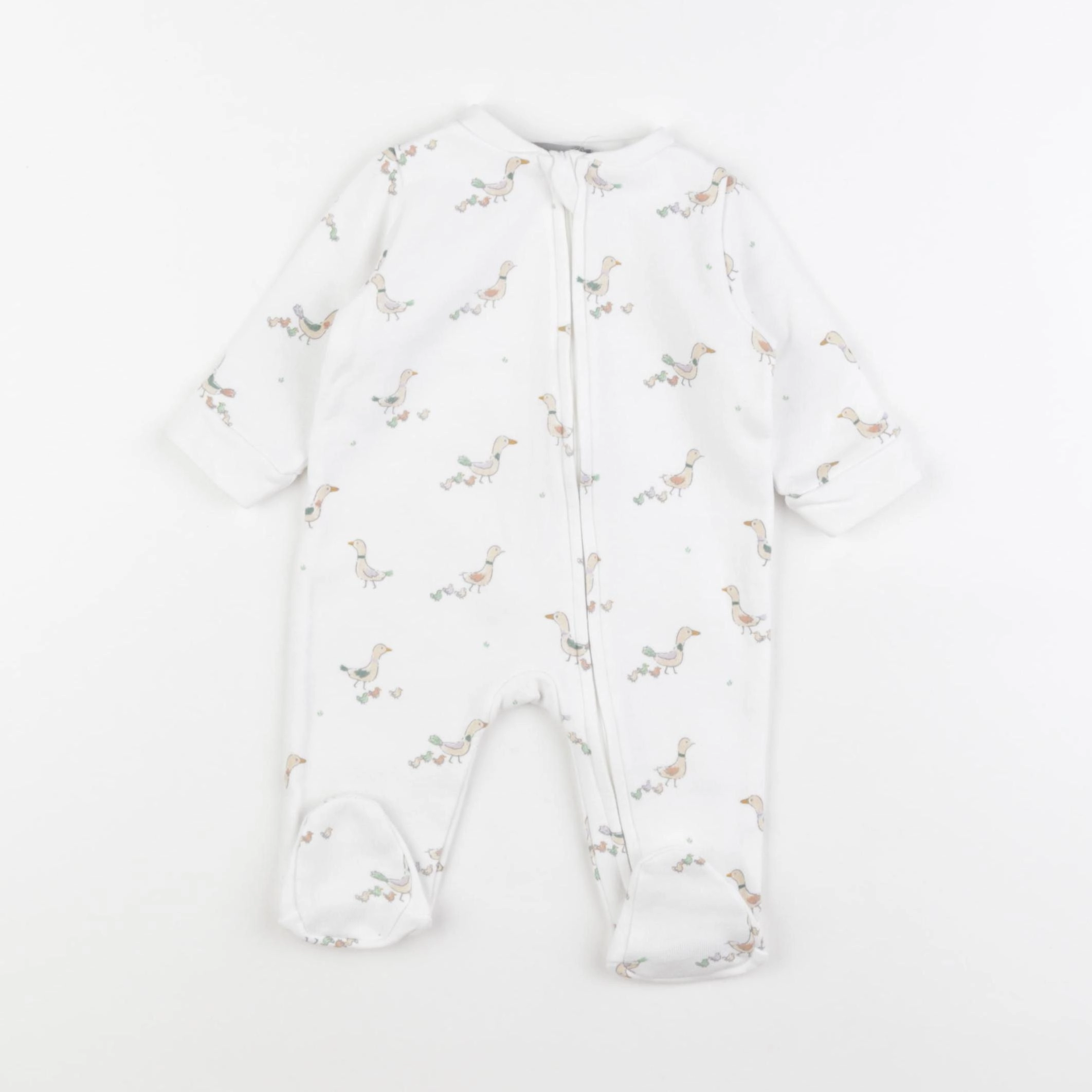 Boutchou - pyjama coton blanc - 3 mois
