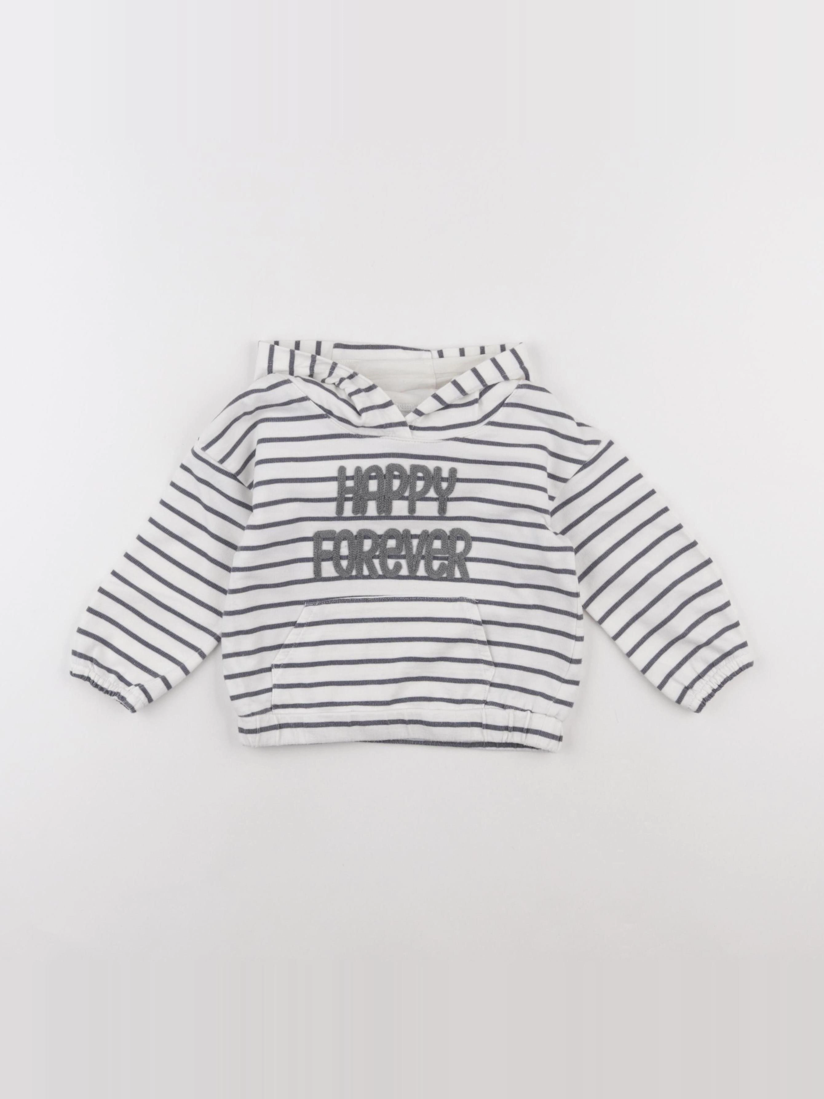 Vertbaudet - sweat bleu - 18 mois