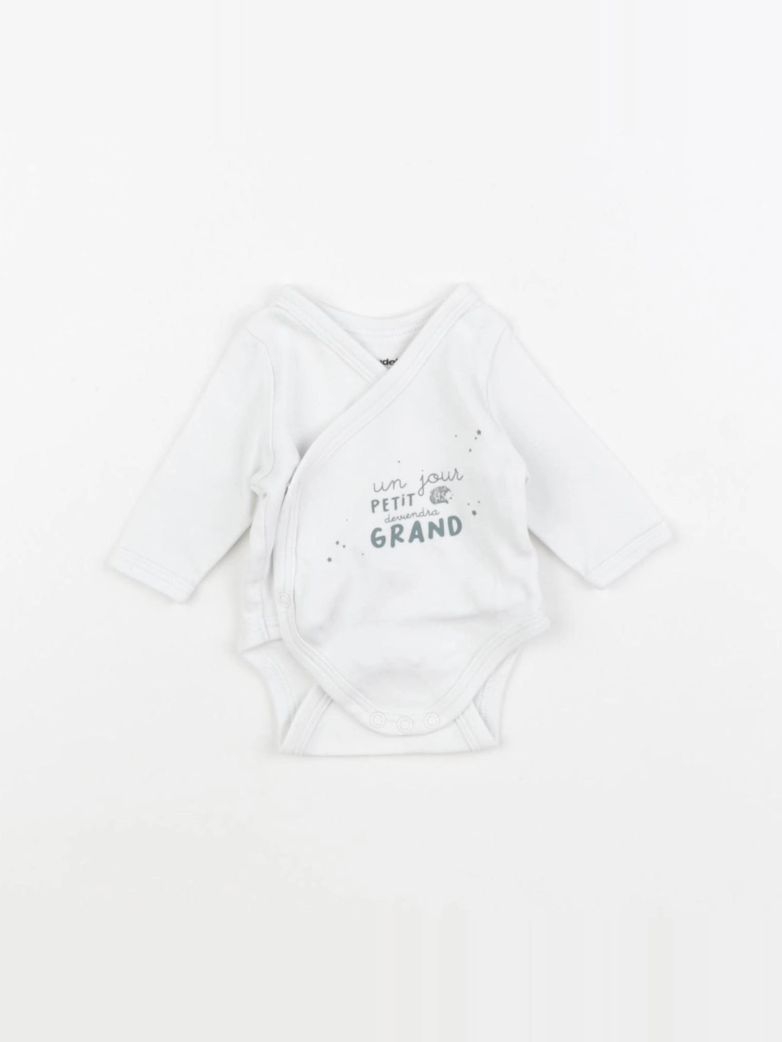 Vertbaudet - body blanc - 0 mois