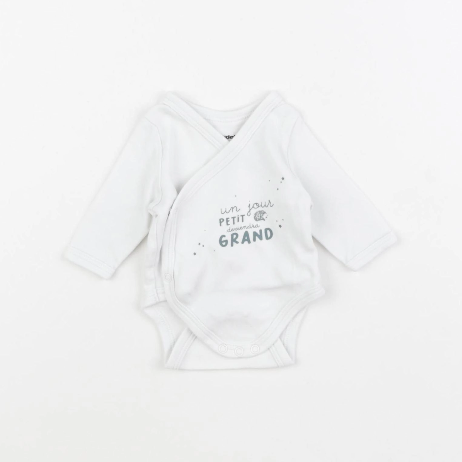 Vertbaudet - body blanc - 0 mois