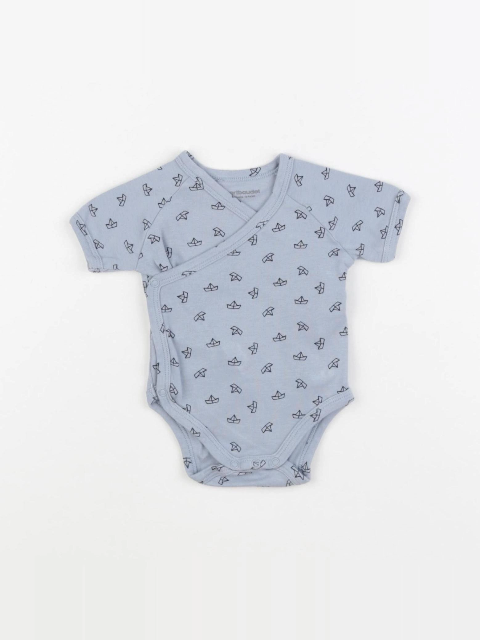 Vertbaudet - body bleu - 1 mois