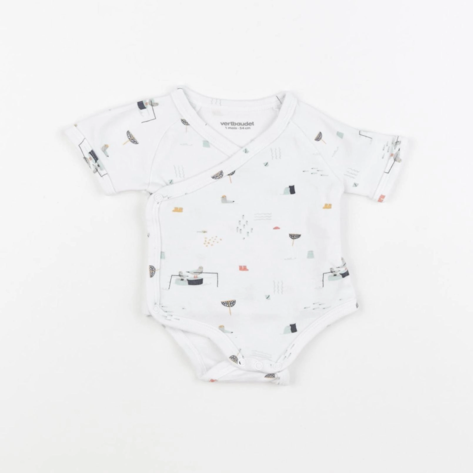 Vertbaudet - body blanc - 1 mois