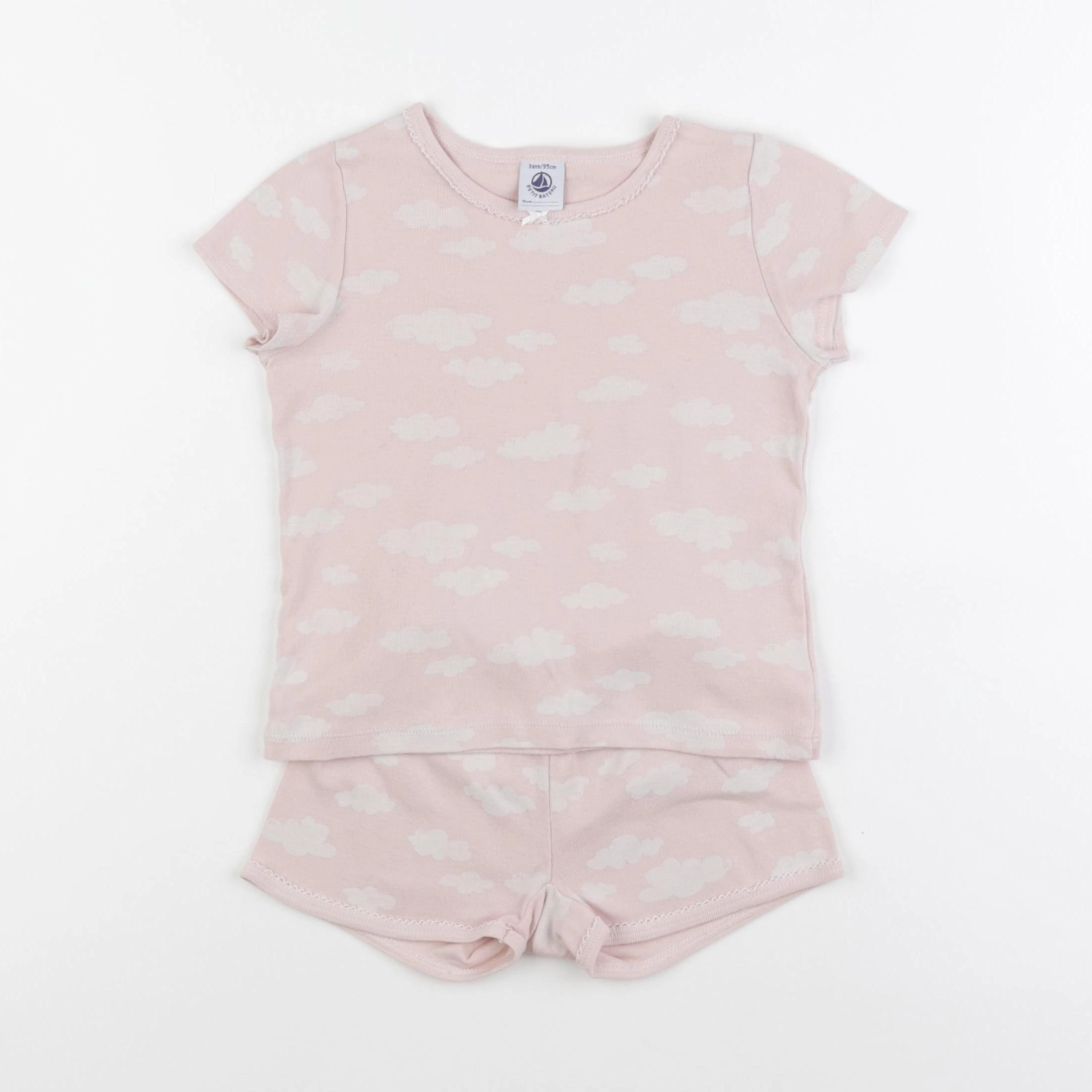 Petit Bateau - pyjama coton rose - 3 ans
