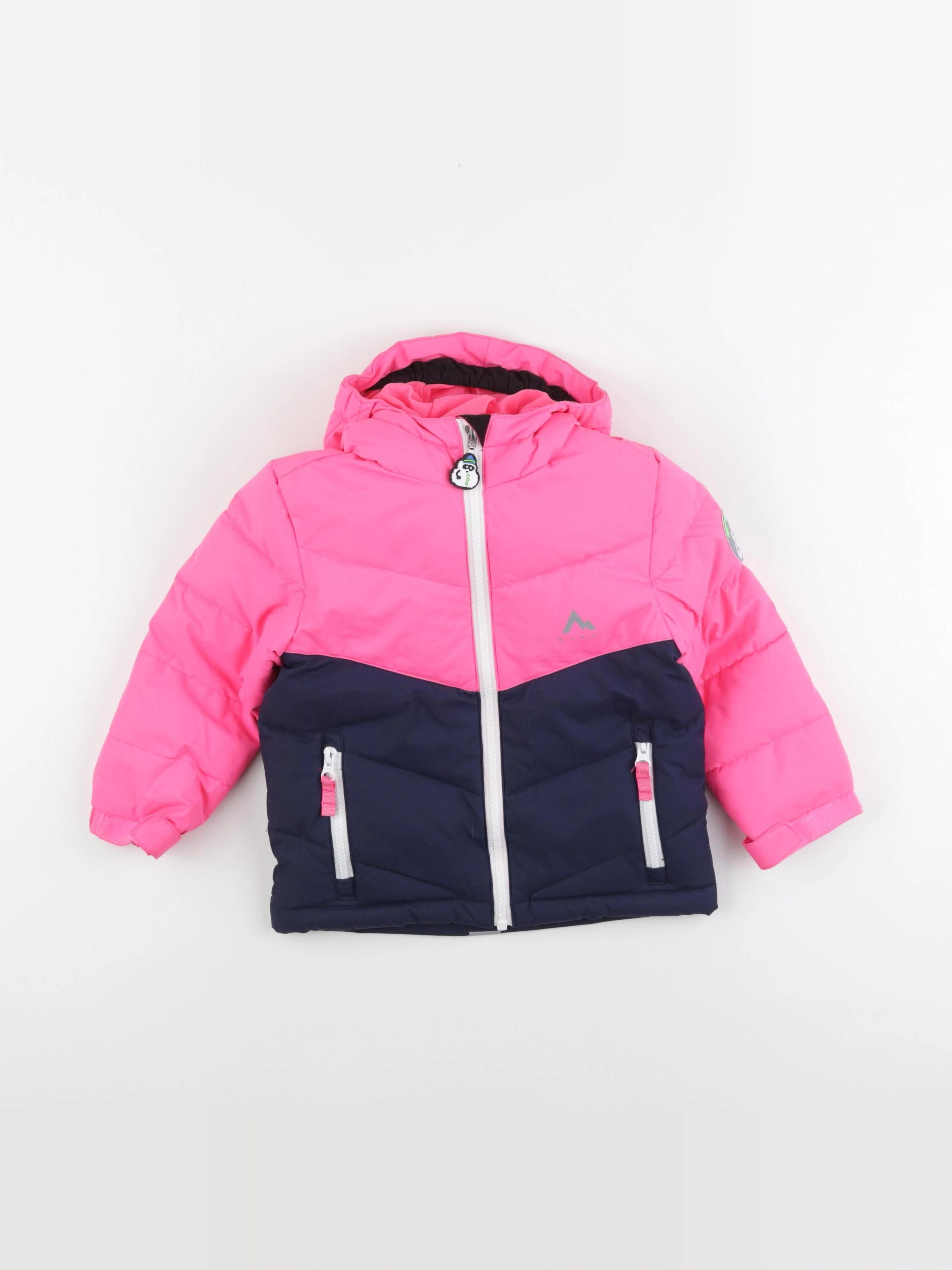 Decathlon ski - manteau de ski rose fluo - 3 ans